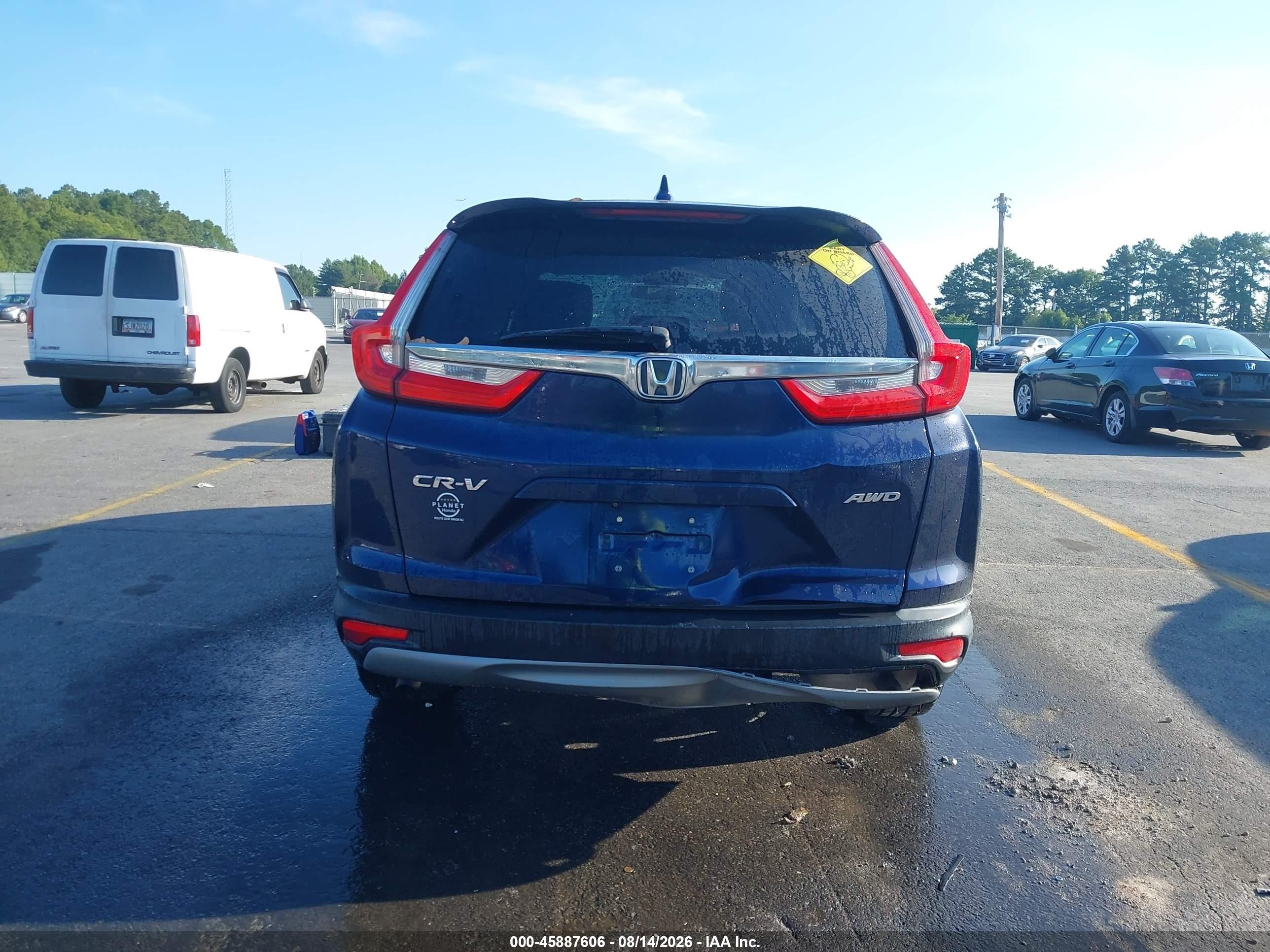 2017 Honda Cr-v Ex Blue vin: 2HKRW2H55HH682860