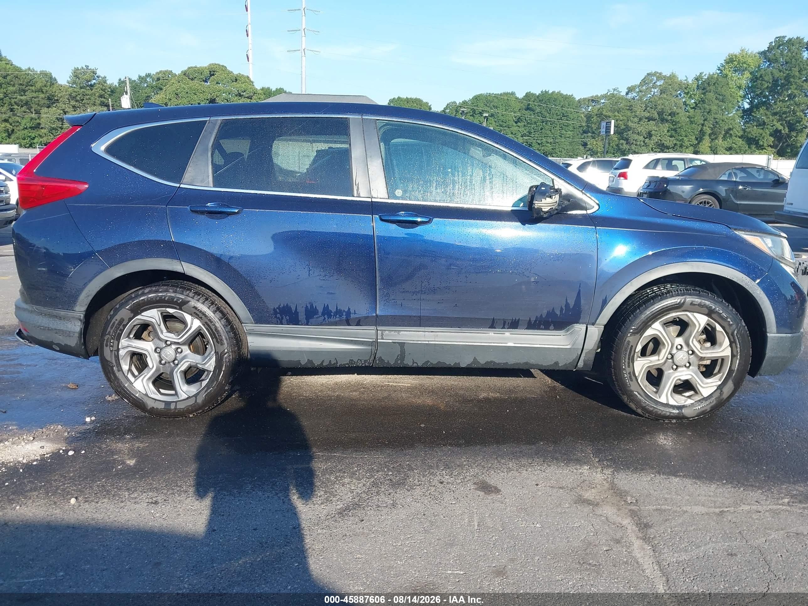 2017 Honda Cr-v Ex Blue vin: 2HKRW2H55HH682860