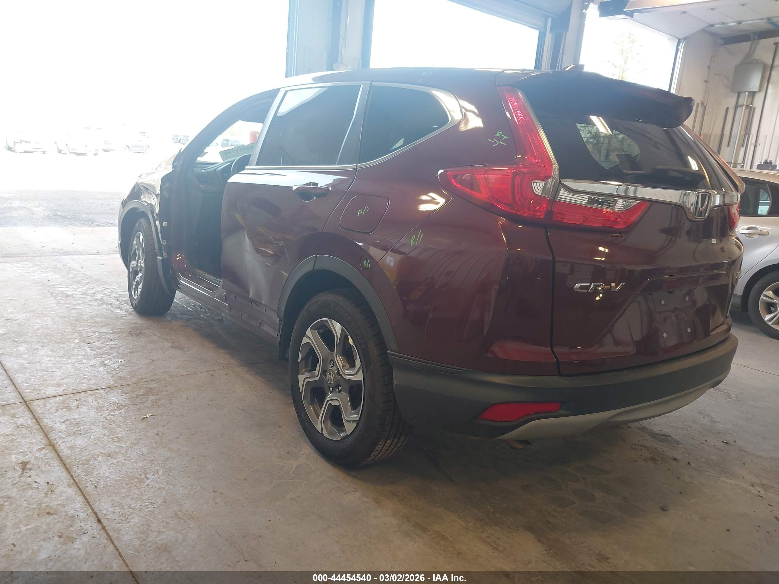 2019 Honda Cr-v Ex Burgundy vin: 2HKRW2H55KH603503