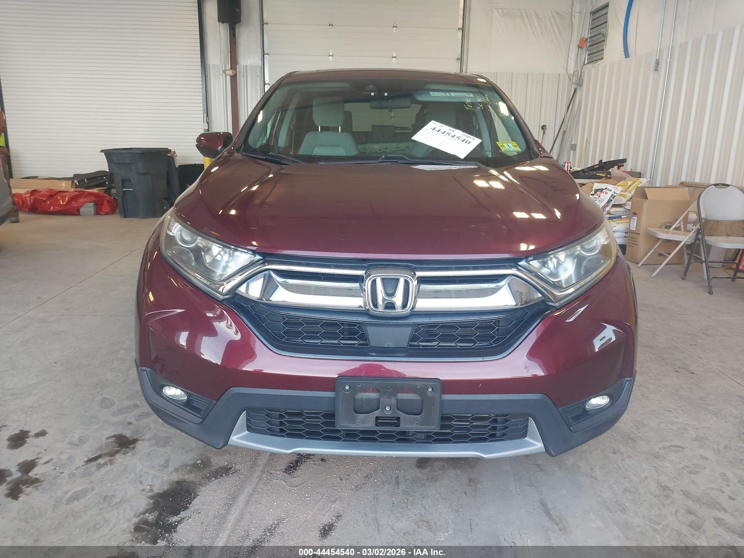 2019 Honda Cr-v Ex Burgundy vin: 2HKRW2H55KH603503