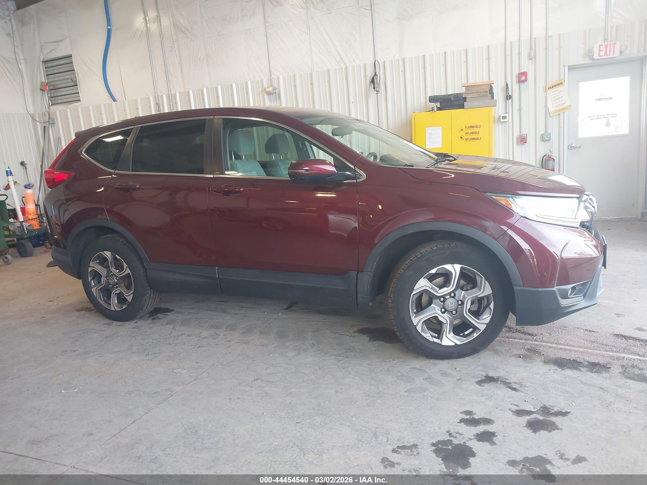 2019 Honda Cr-v Ex Burgundy vin: 2HKRW2H55KH603503