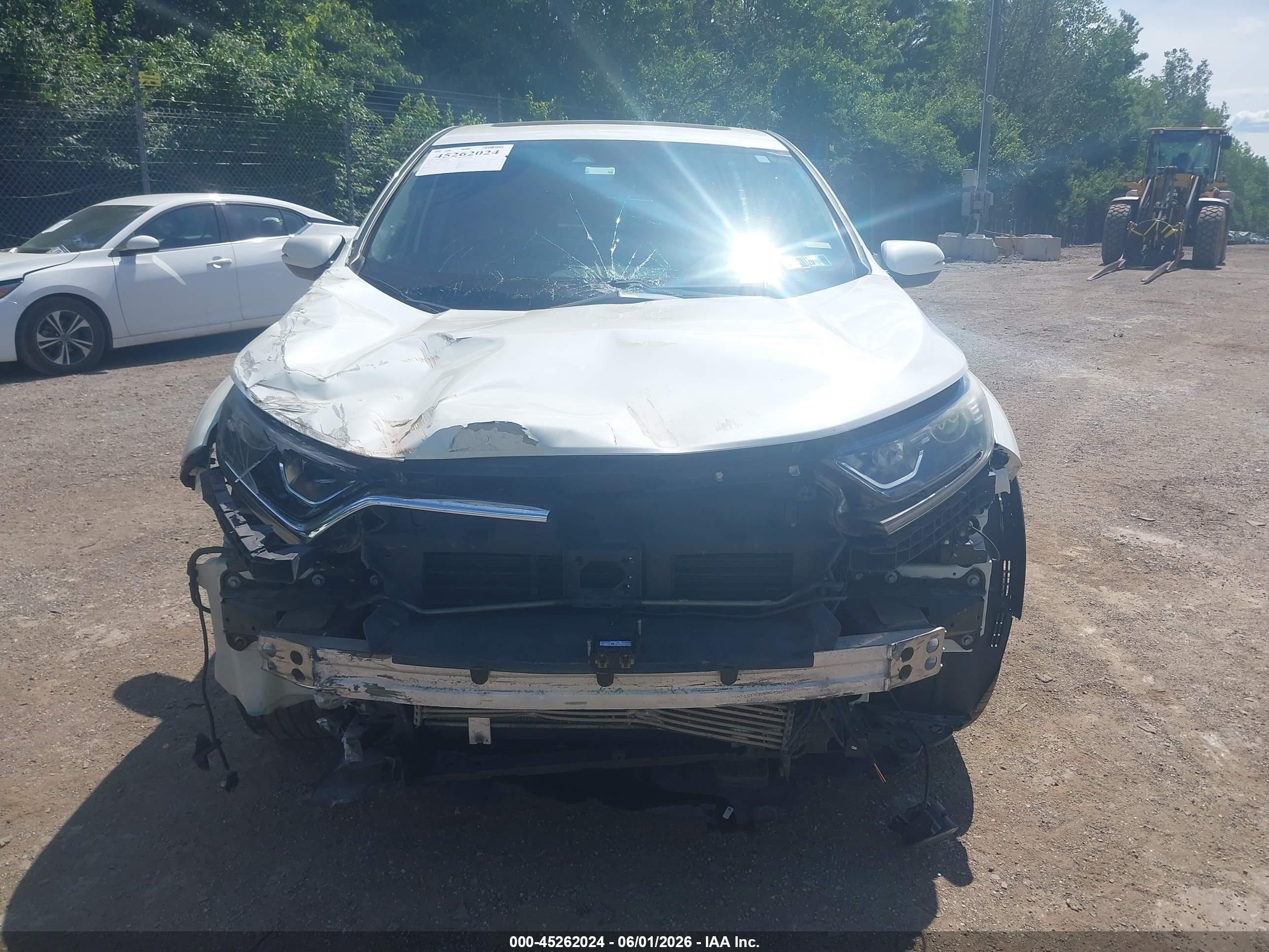 2017 Honda Cr-v Ex White vin: 2HKRW2H56HH673178