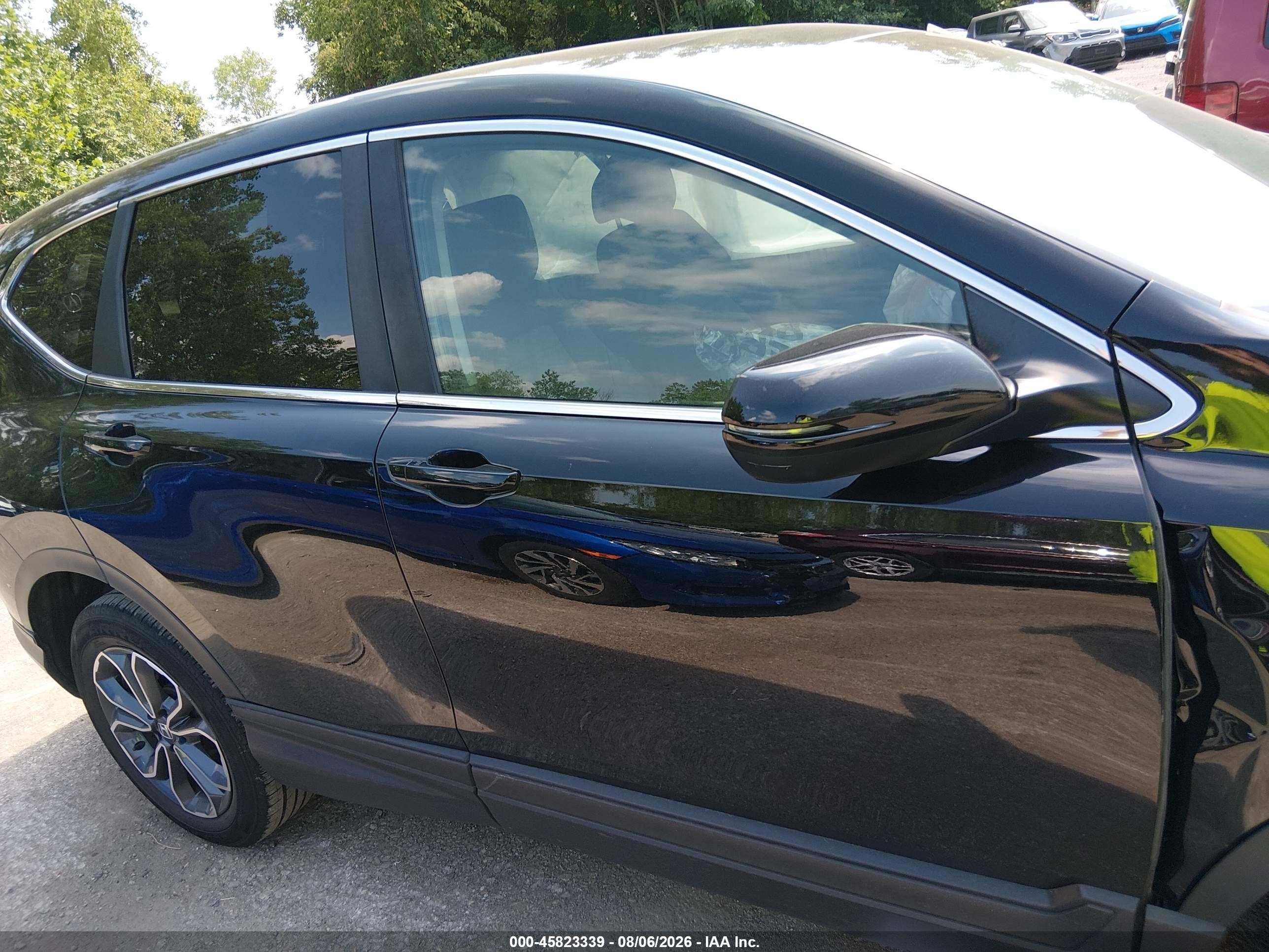 2022 Honda Cr-v Awd Ex Черный vin: 2HKRW2H56NH658384