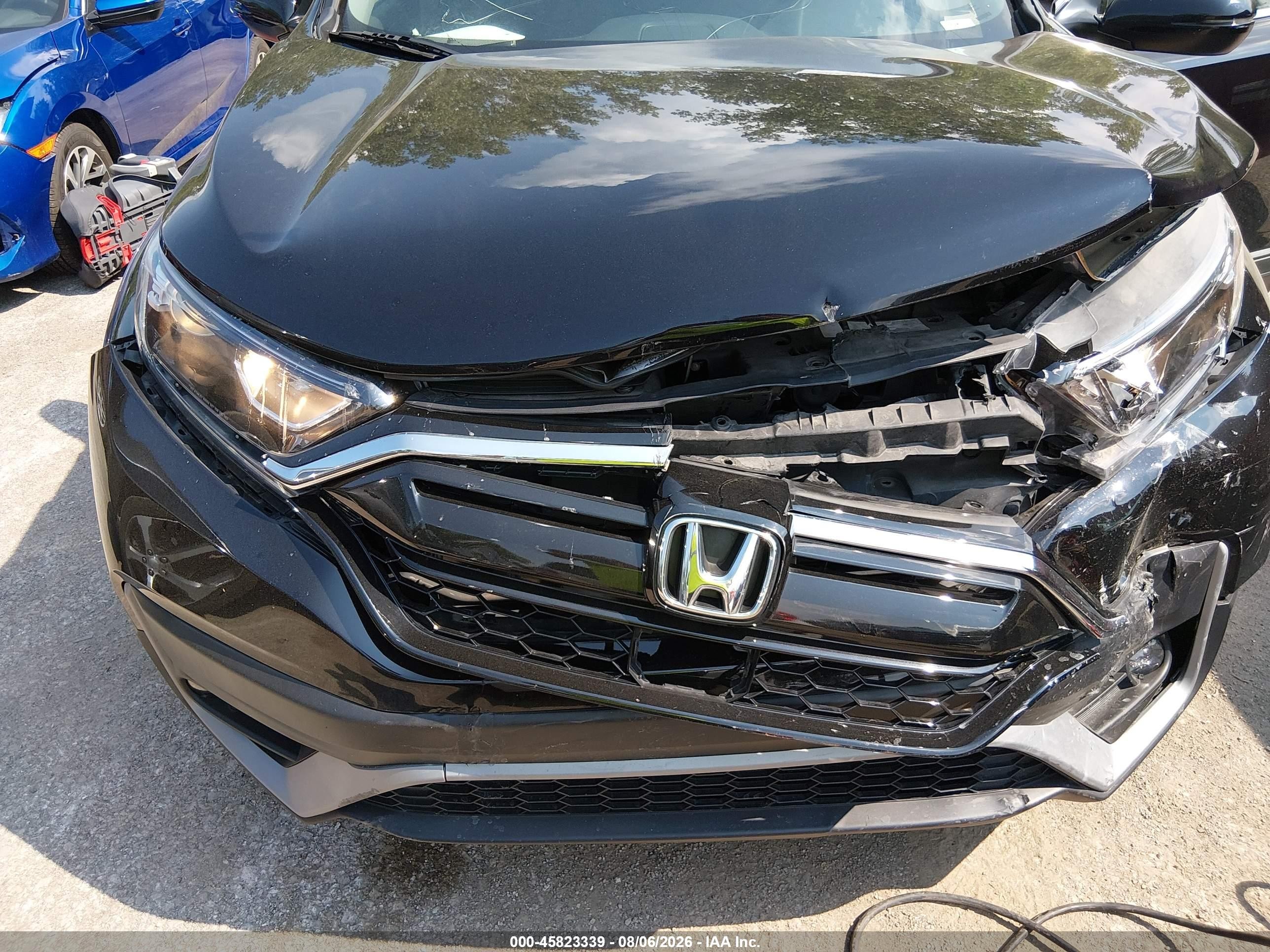 2022 Honda Cr-v Awd Ex Черный vin: 2HKRW2H56NH658384