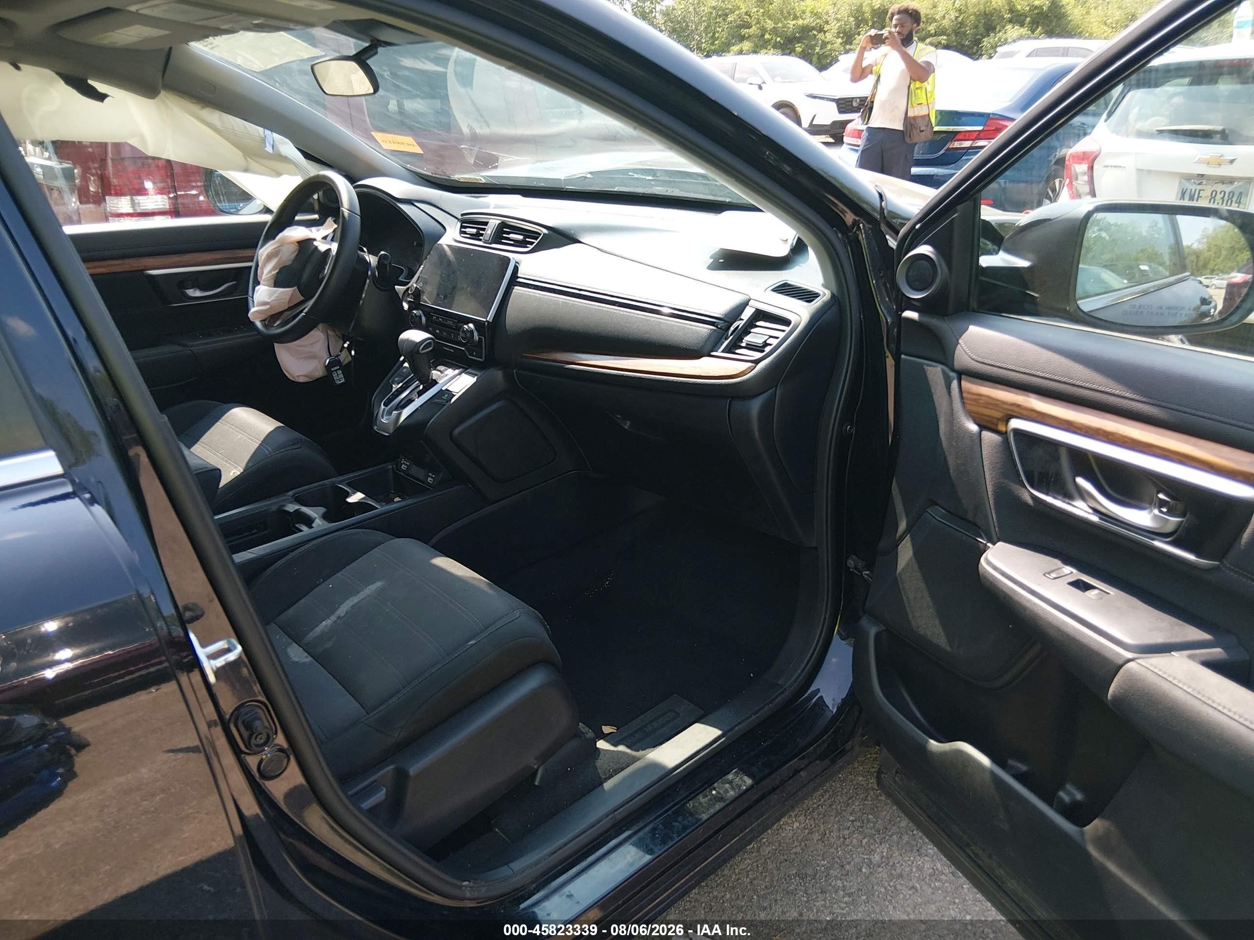 2022 Honda Cr-v Awd Ex Черный vin: 2HKRW2H56NH658384