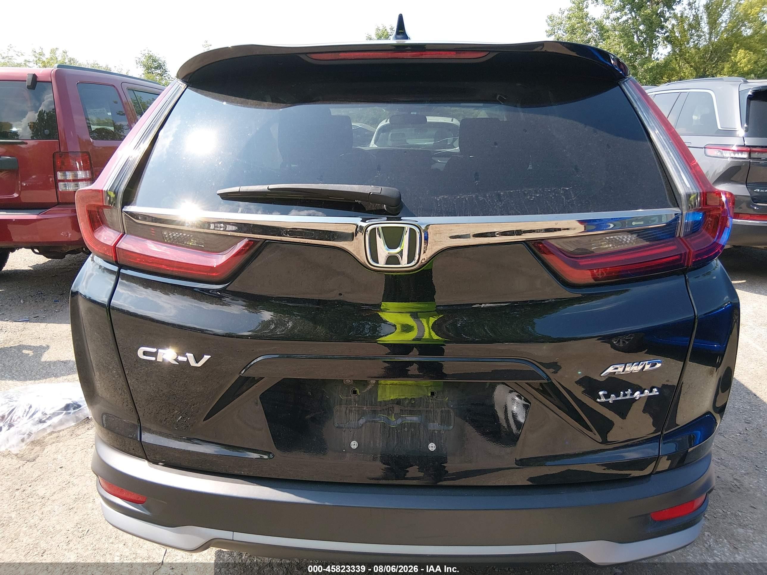 2022 Honda Cr-v Awd Ex Черный vin: 2HKRW2H56NH658384