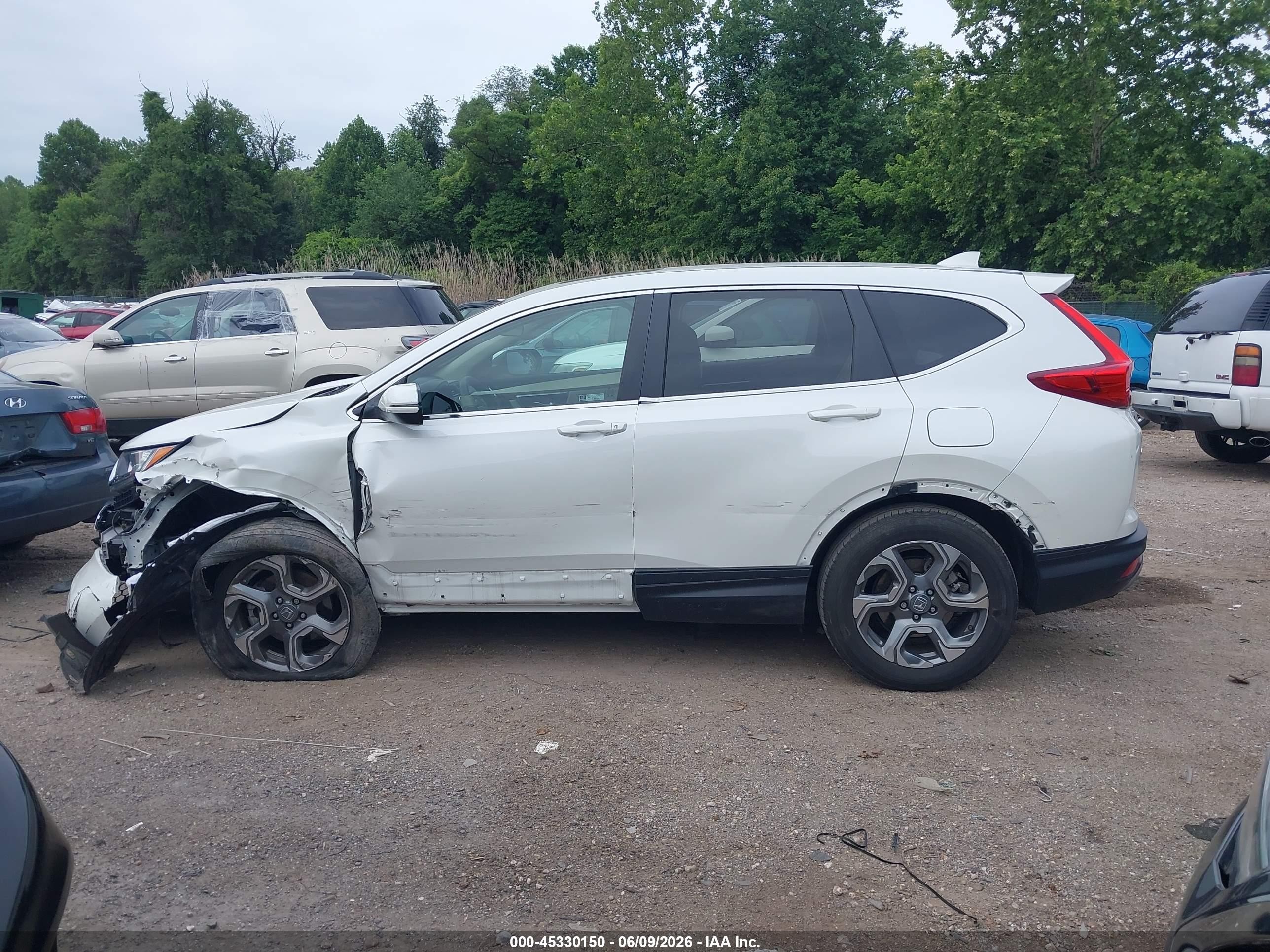 2018 Honda Cr-v Ex Белый vin: 2HKRW2H57JH683207