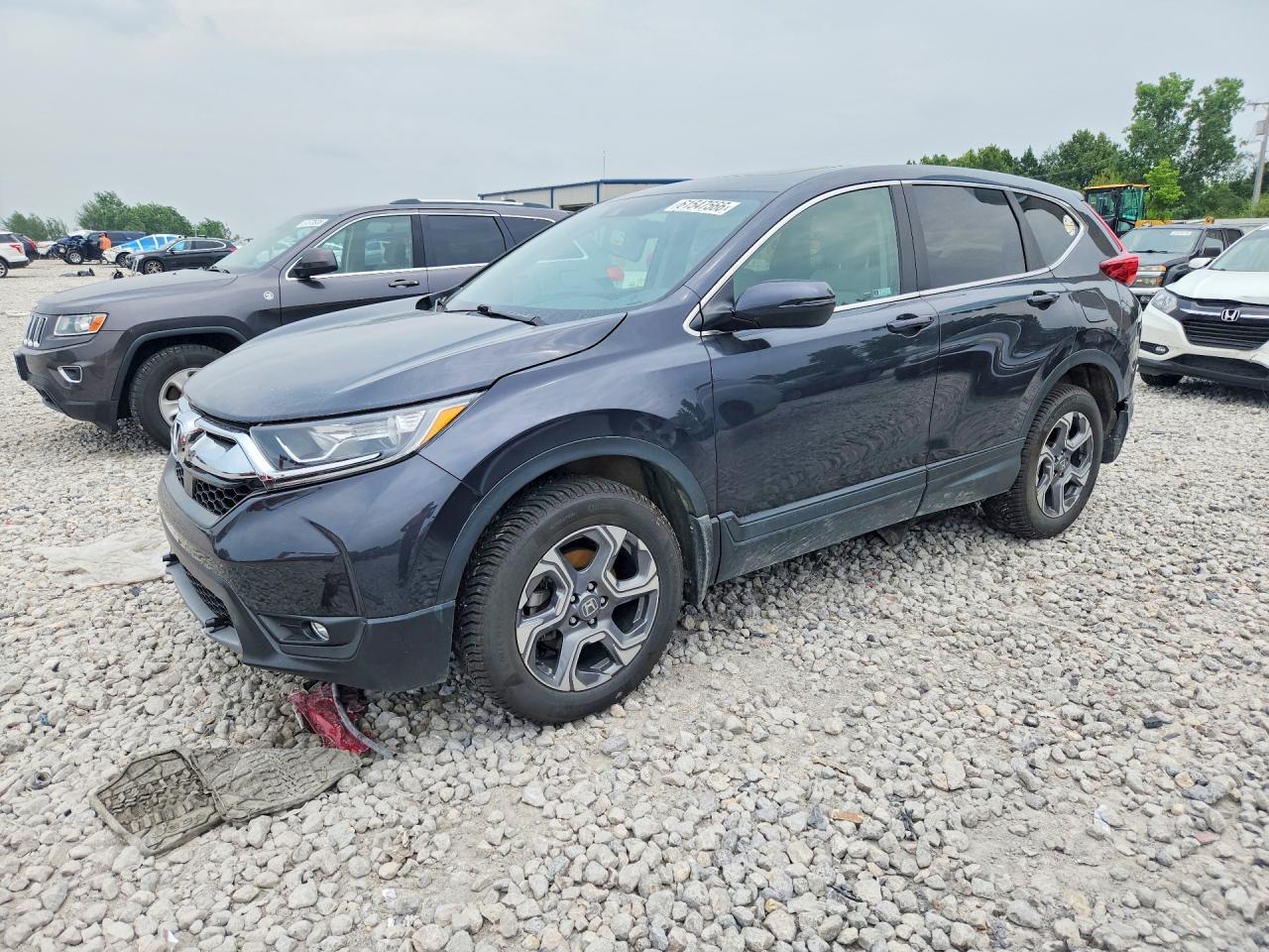 2019 Honda Cr-v Ex Charcoal vin: 2HKRW2H57KH666599