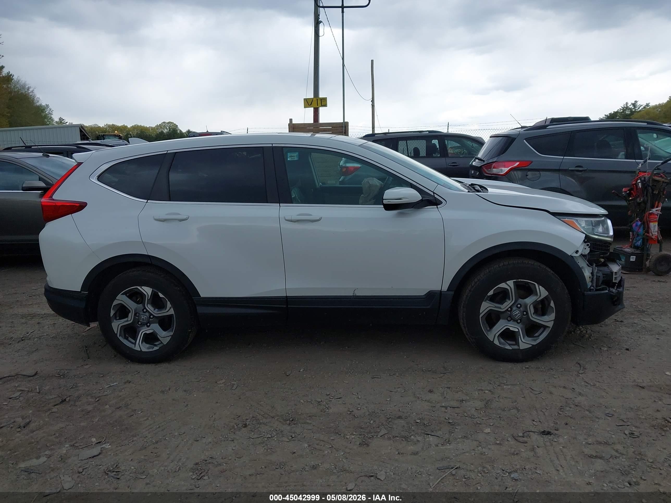 2019 Honda Cr-v Ex Белый vin: 2HKRW2H57KH672659