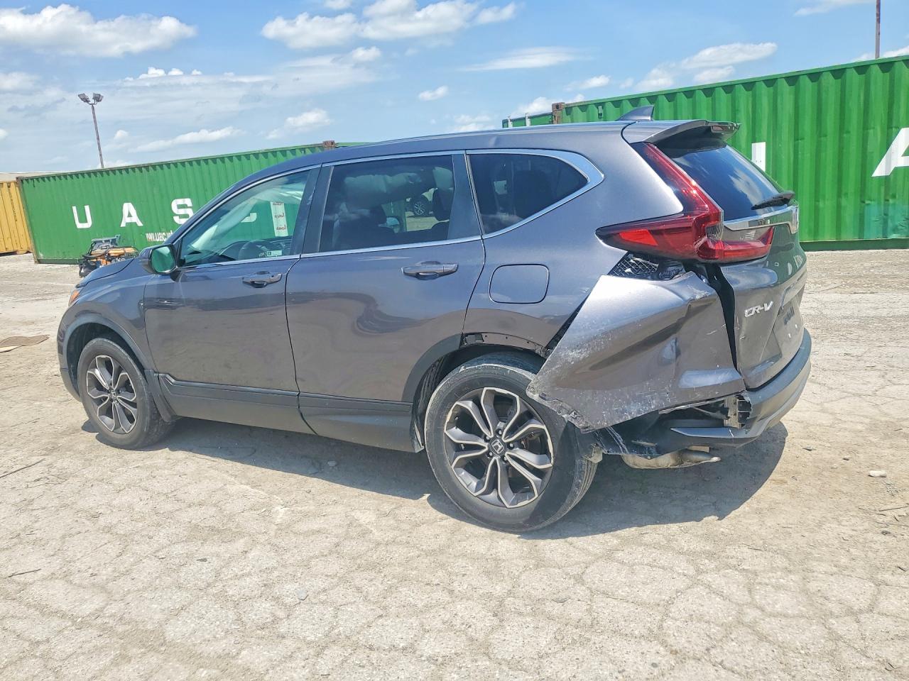 2020 Honda Cr-v Ex Gray vin: 2HKRW2H57LH672453
