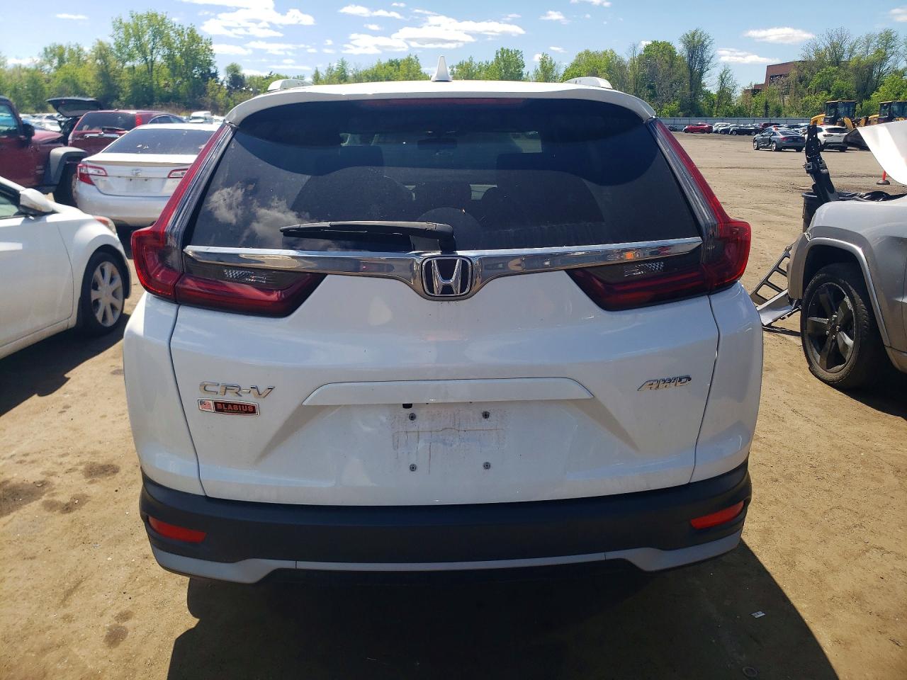2022 Honda Cr-v Ex Белый vin: 2HKRW2H57NH607654