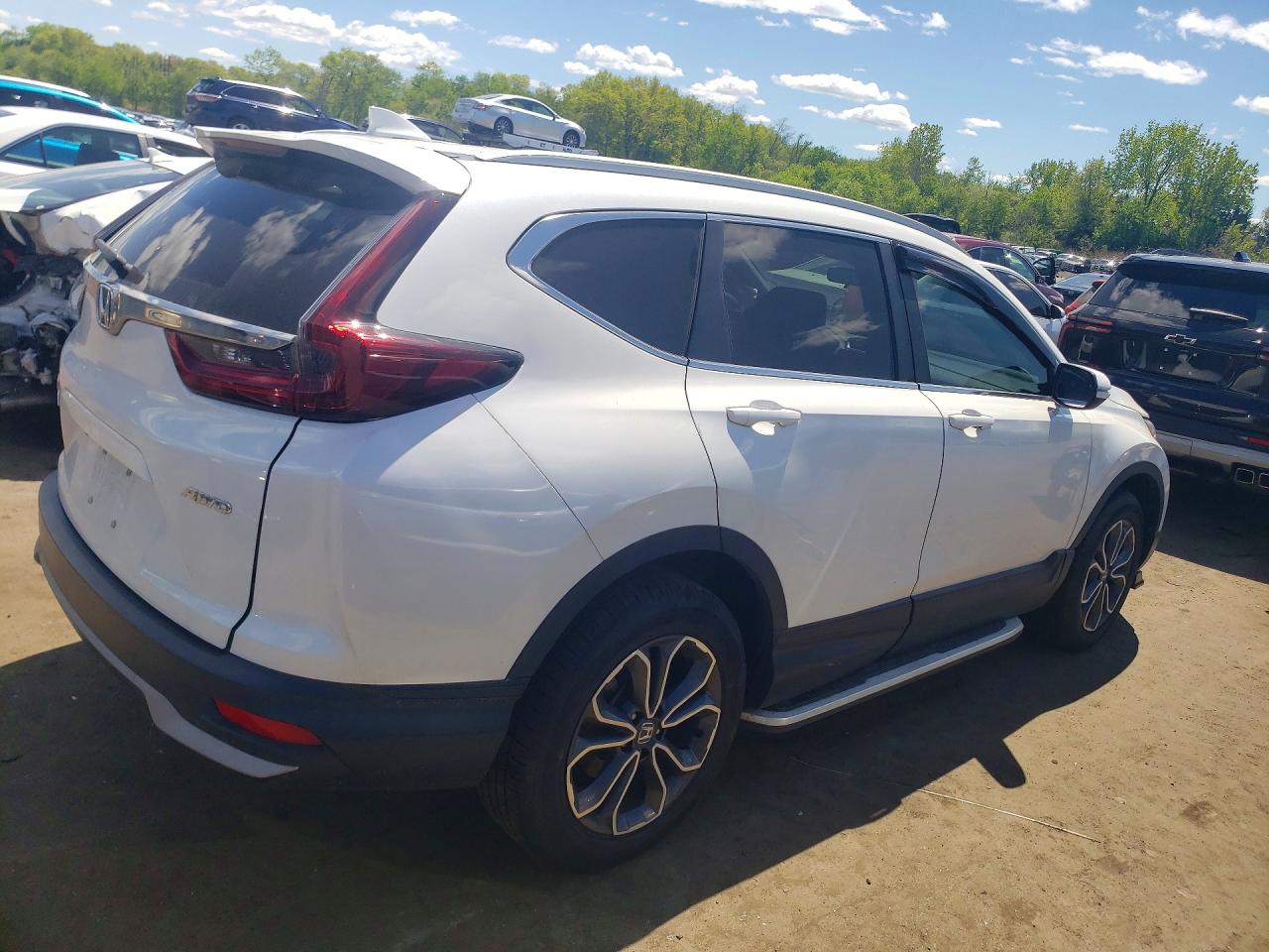 2022 Honda Cr-v Ex Белый vin: 2HKRW2H57NH607654