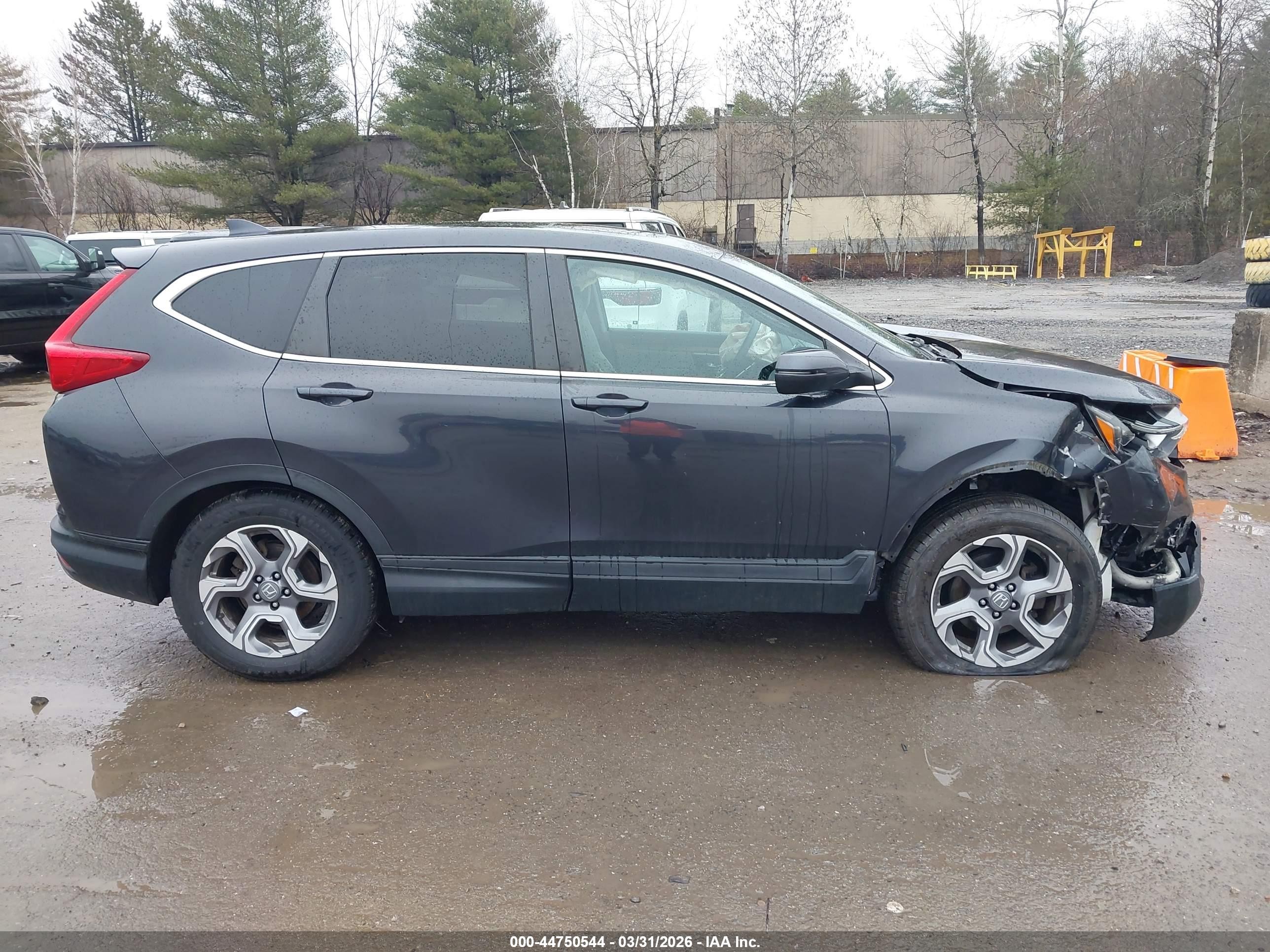2017 Honda Cr-v Ex Gray vin: 2HKRW2H58HH685736