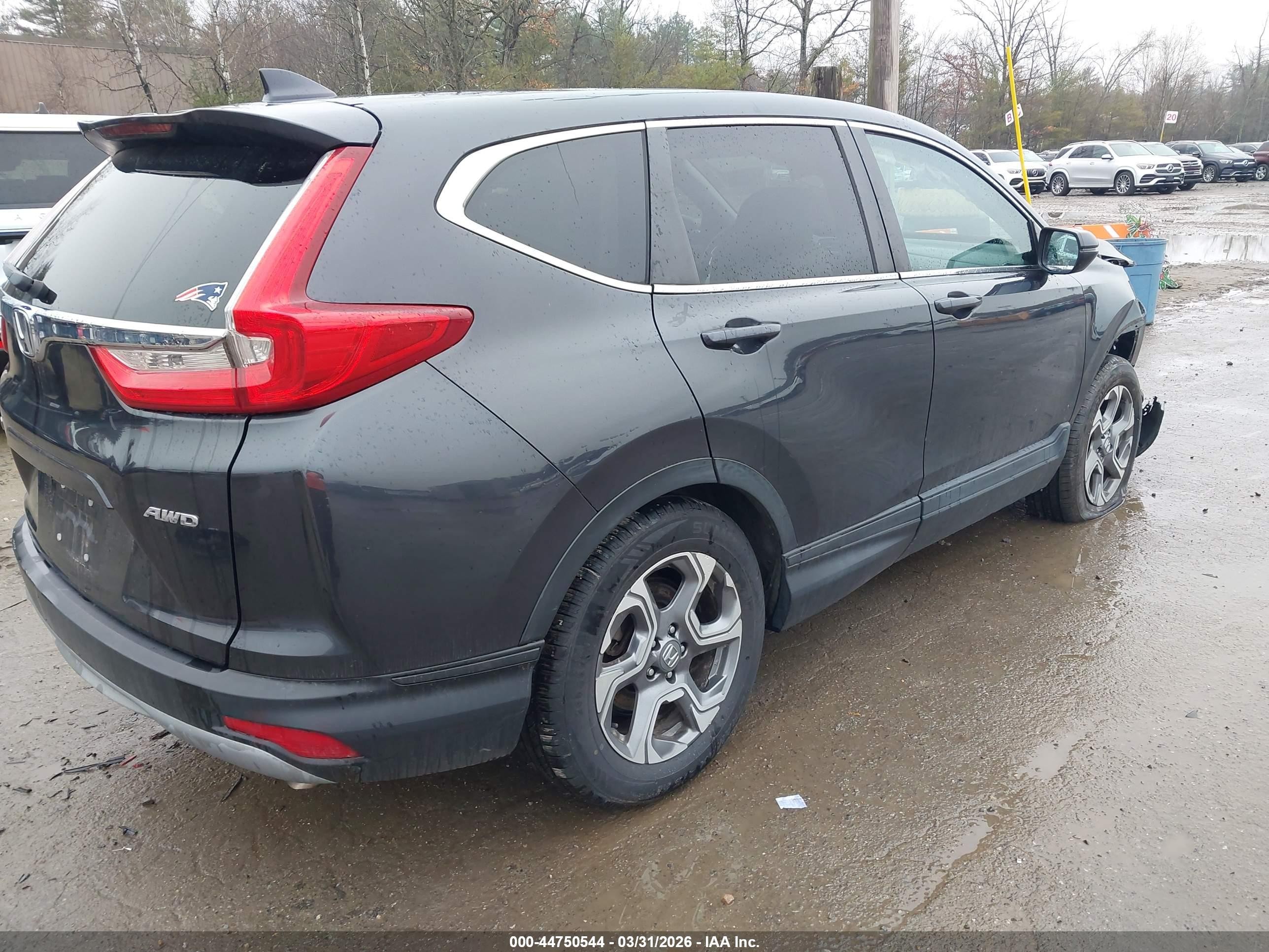 2017 Honda Cr-v Ex Gray vin: 2HKRW2H58HH685736
