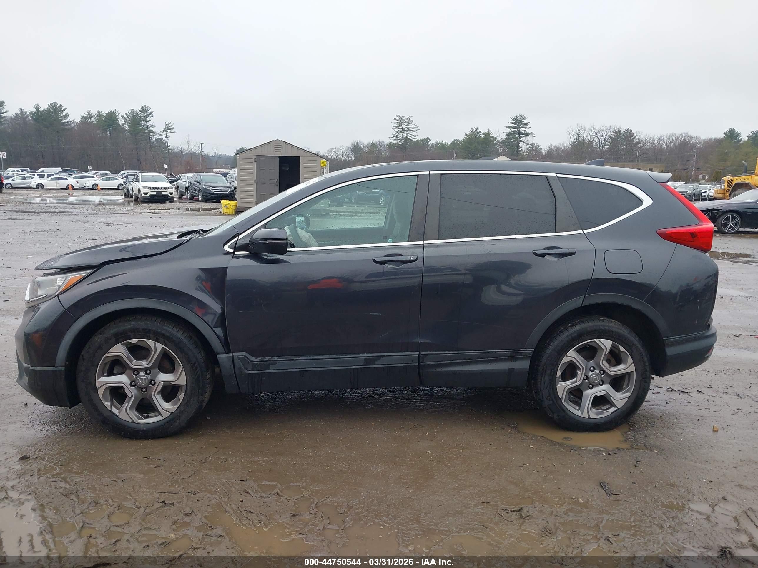 2017 Honda Cr-v Ex Gray vin: 2HKRW2H58HH685736