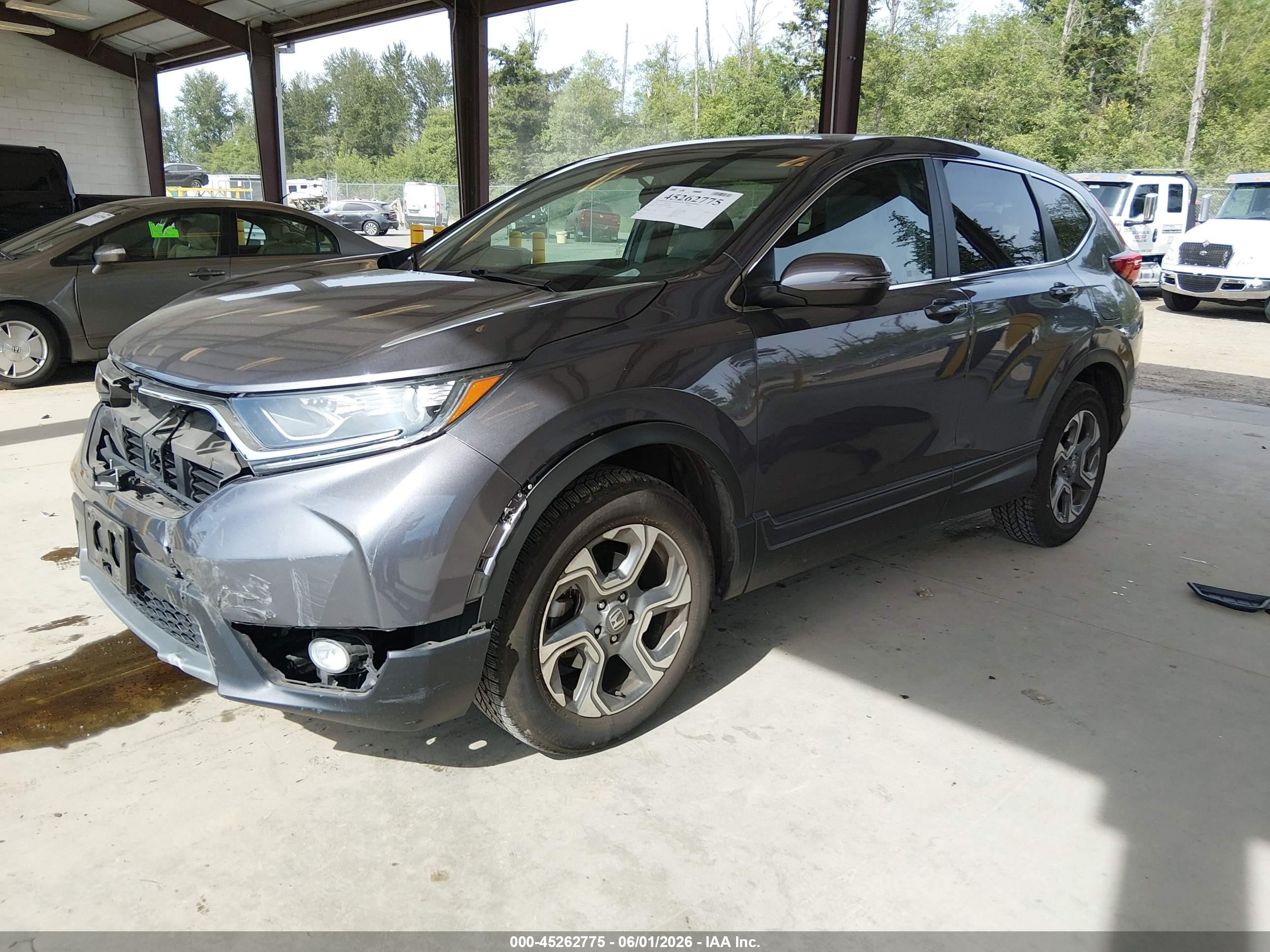 2018 Honda Cr-v Ex Серый vin: 2HKRW2H58JH613098