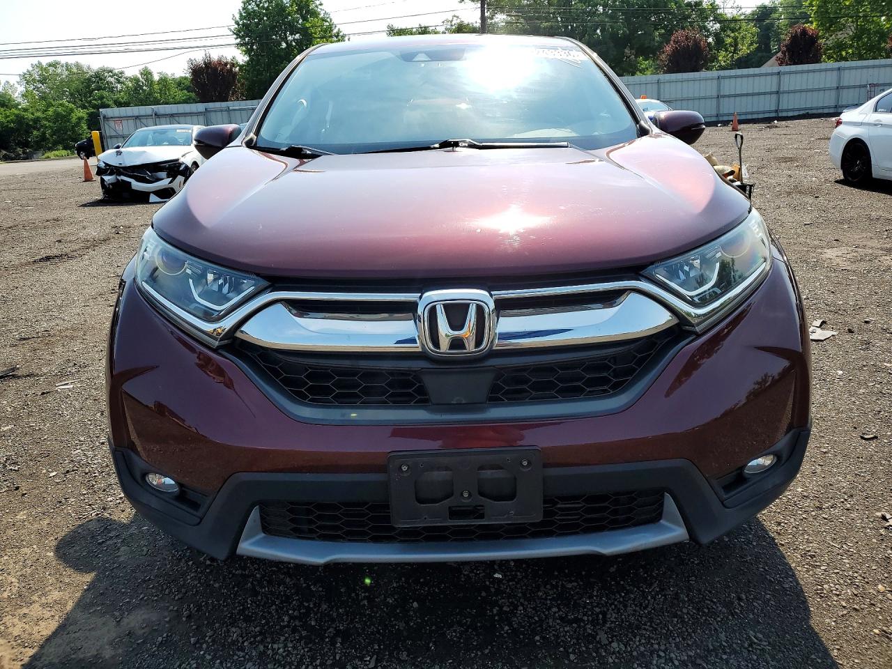 2019 Honda Cr-v Ex Burgundy vin: 2HKRW2H58KH645759