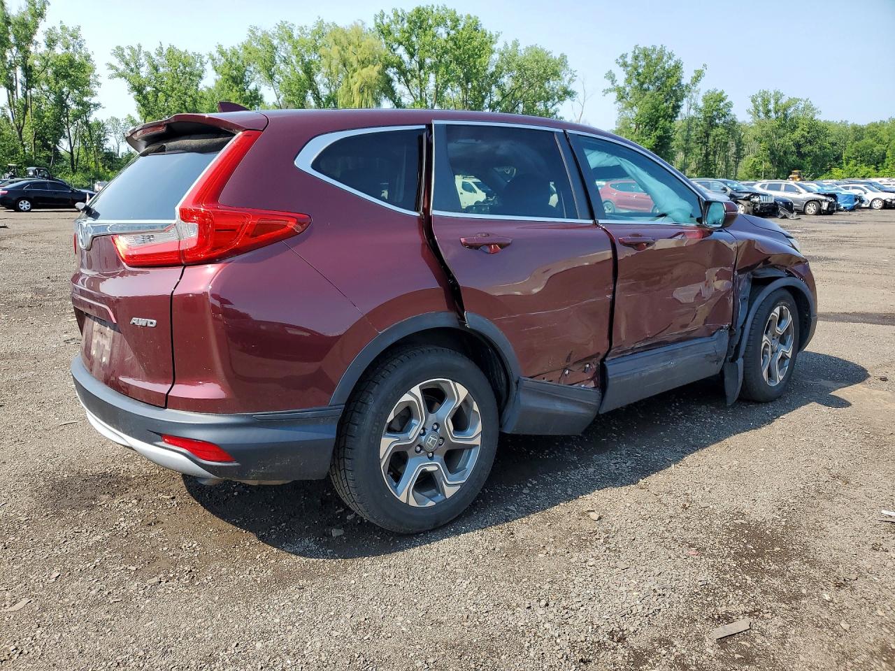 2019 Honda Cr-v Ex Burgundy vin: 2HKRW2H58KH645759