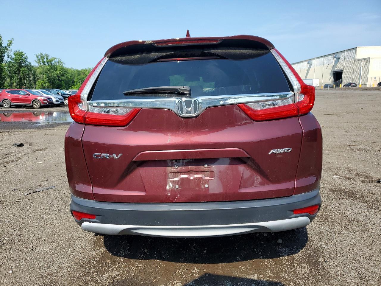 2019 Honda Cr-v Ex Burgundy vin: 2HKRW2H58KH645759