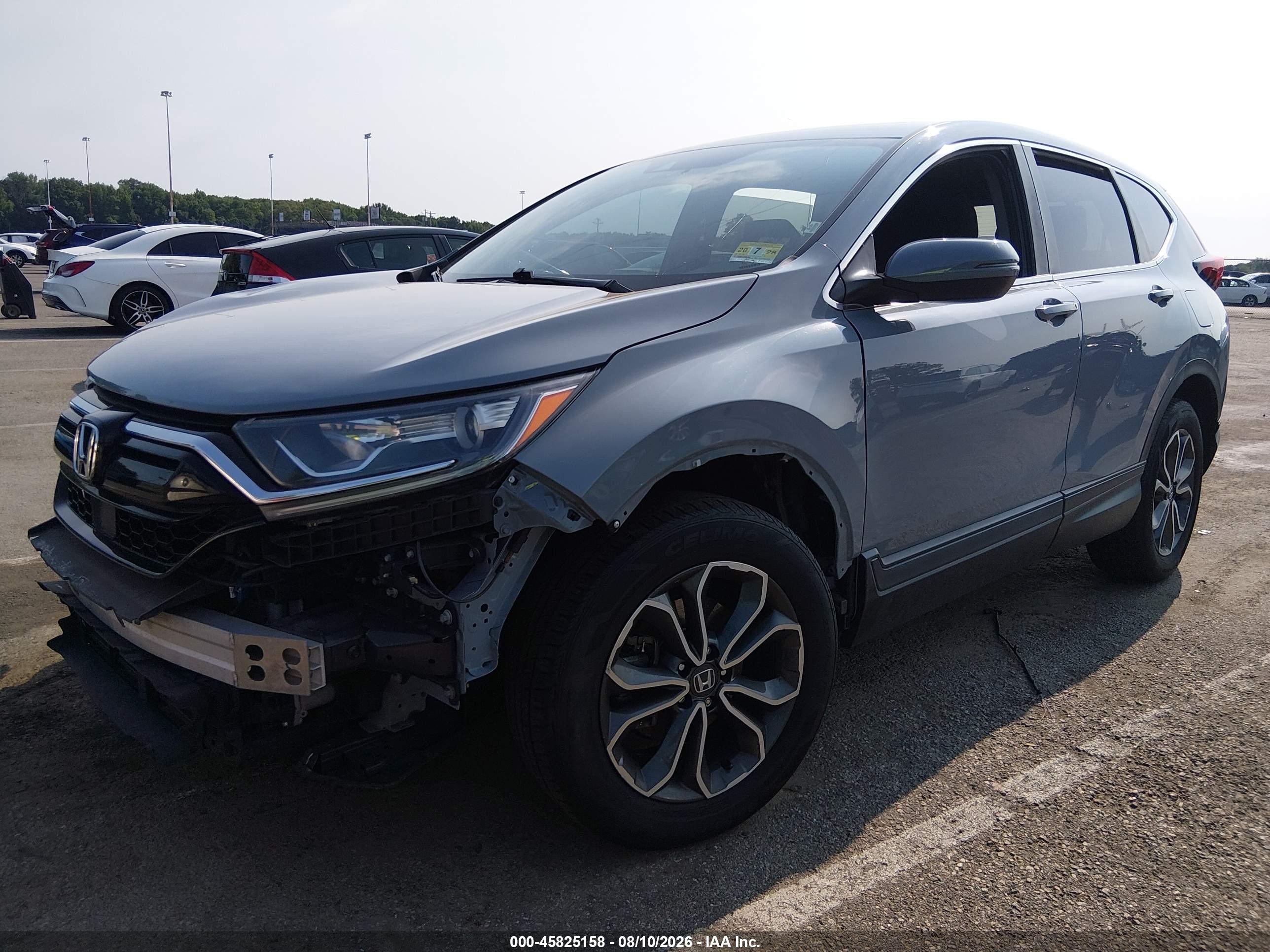 2021 Honda Cr-v Awd Ex Gray vin: 2HKRW2H58MH655694