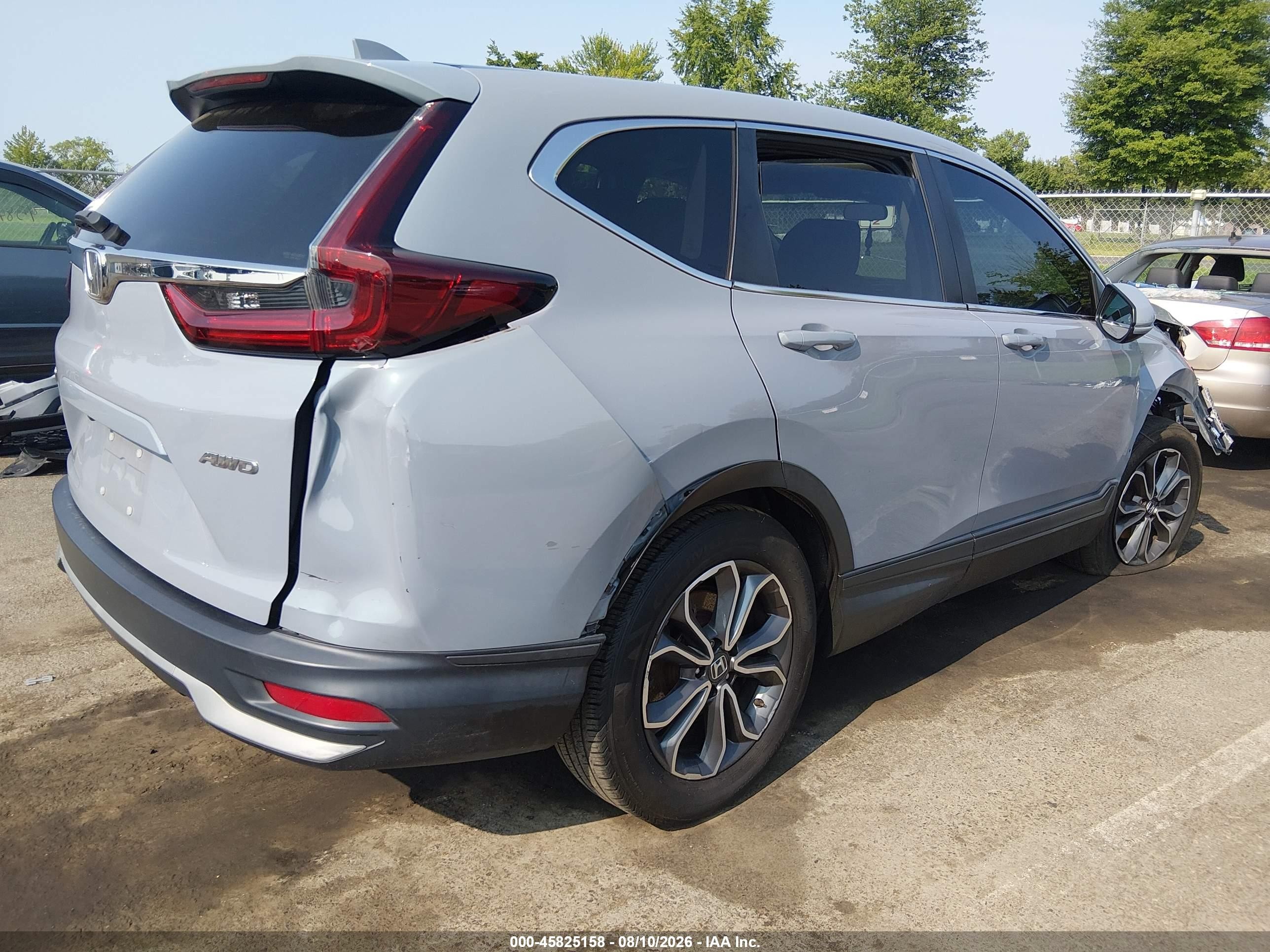 2021 Honda Cr-v Awd Ex Gray vin: 2HKRW2H58MH655694