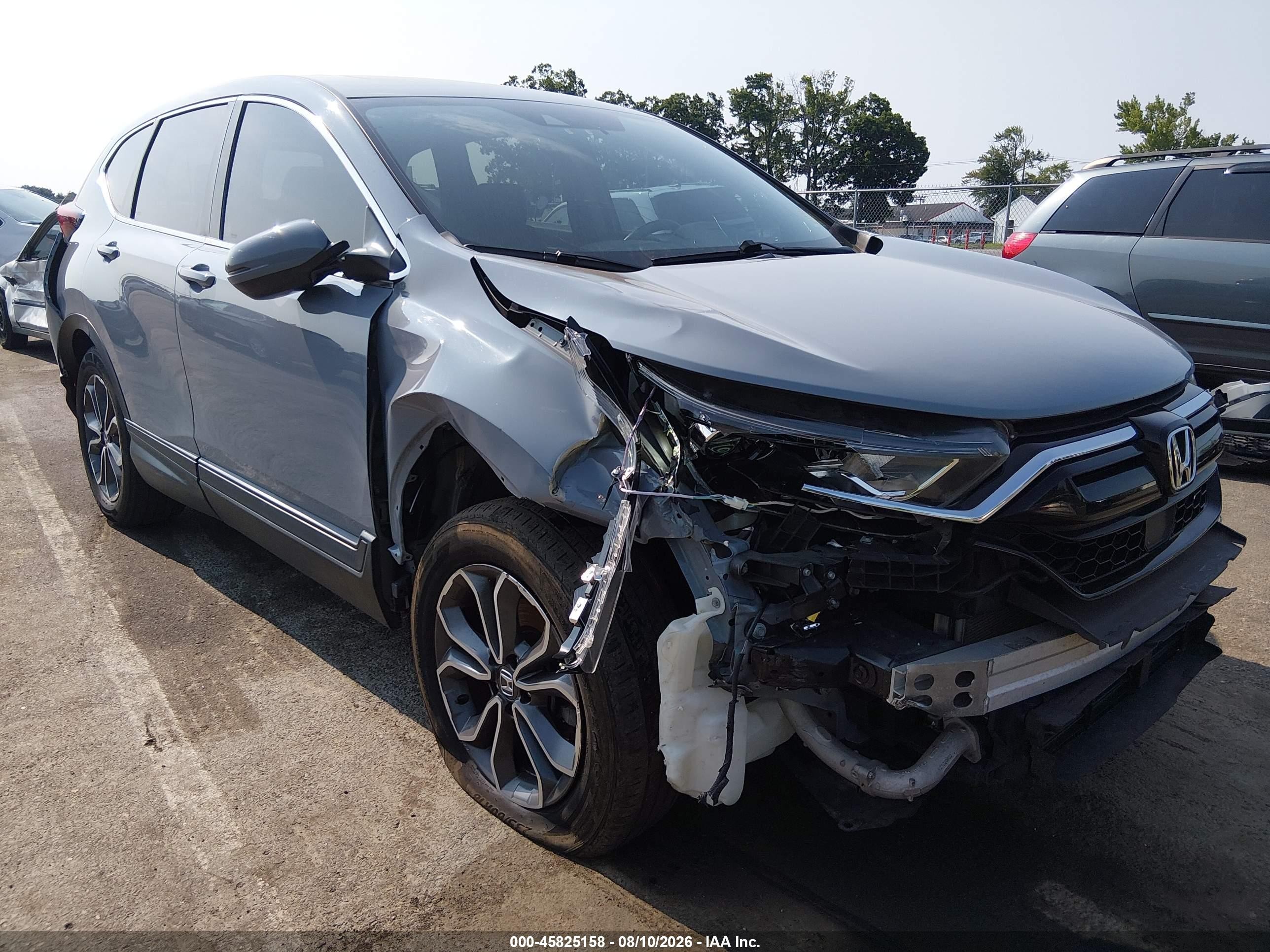 2021 Honda Cr-v Awd Ex Gray vin: 2HKRW2H58MH655694