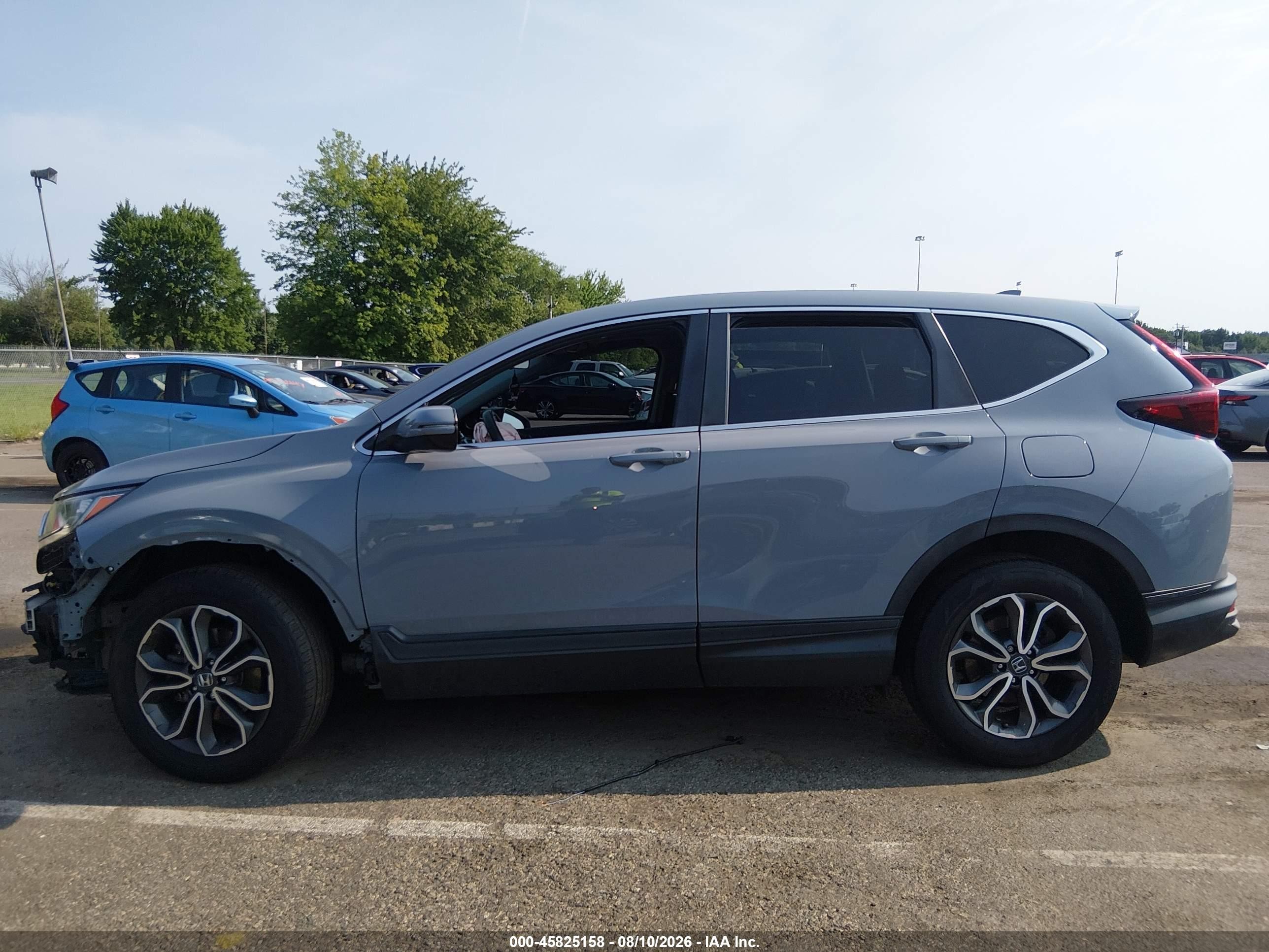 2021 Honda Cr-v Awd Ex Gray vin: 2HKRW2H58MH655694