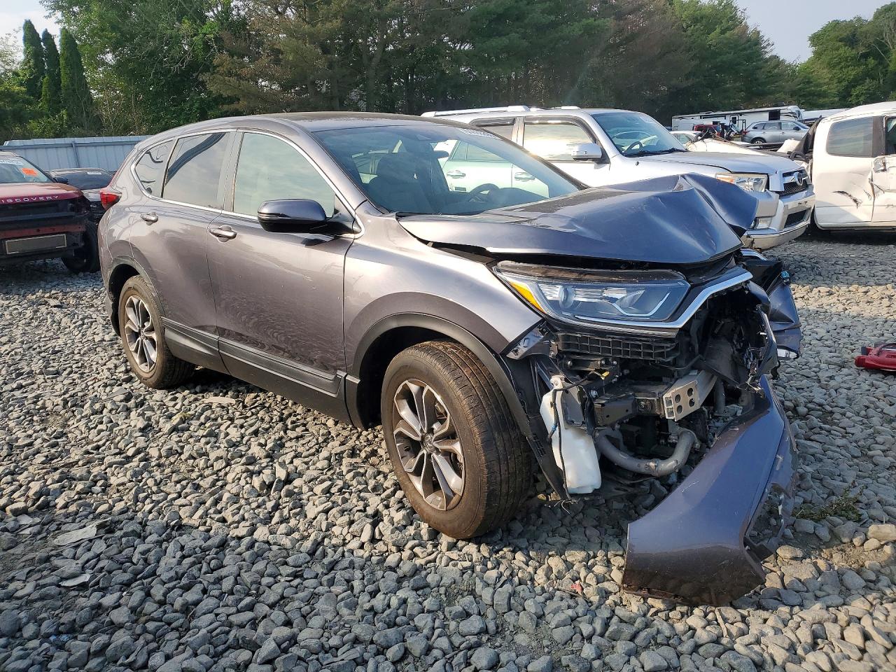 2022 Honda Cr-v Ex Gray vin: 2HKRW2H58NH669855