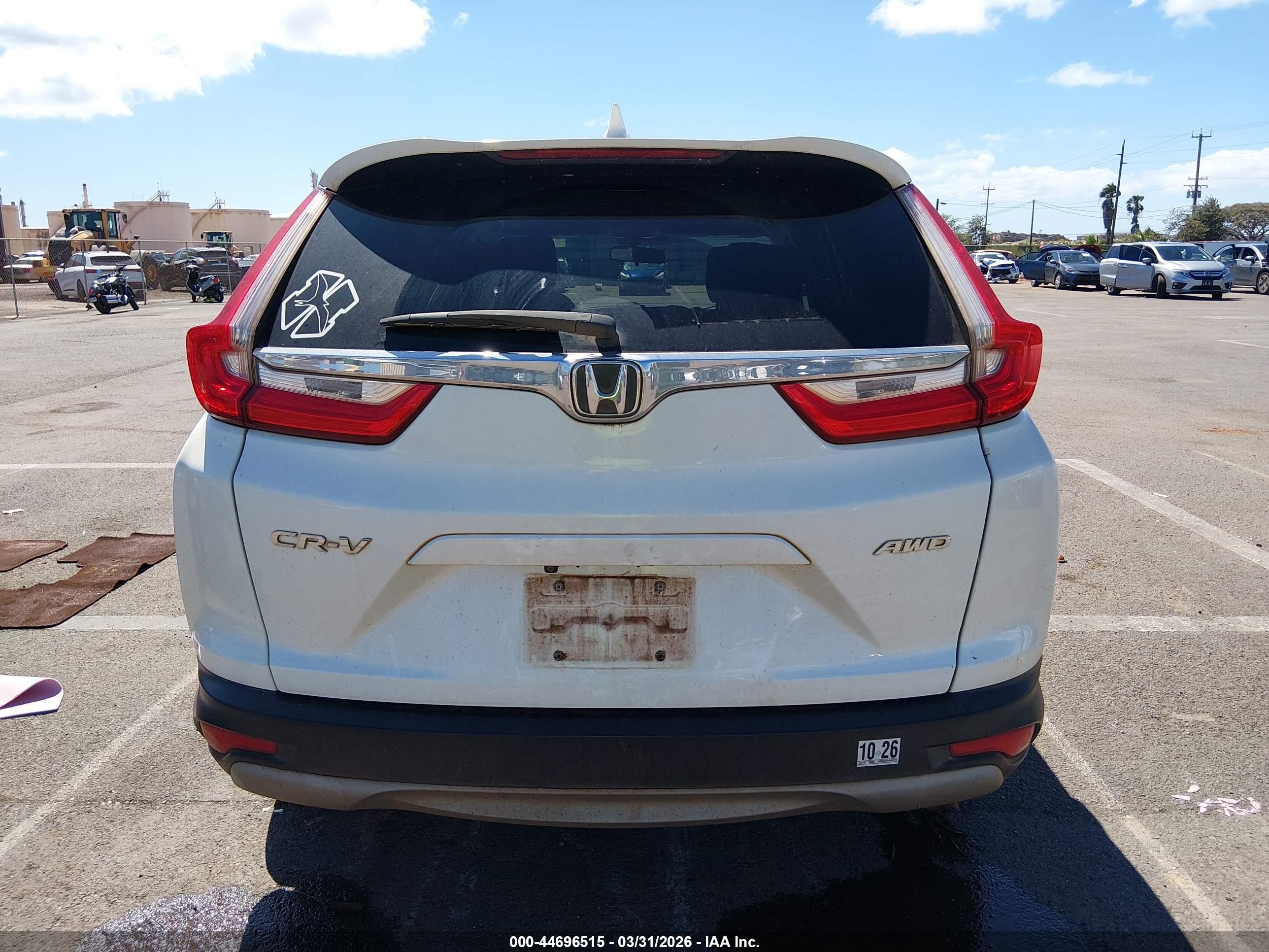 2018 Honda Cr-v Ex White vin: 2HKRW2H59JH637779