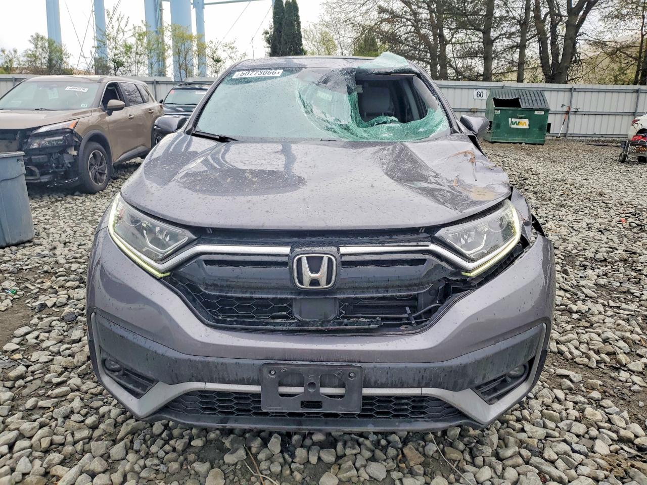 2021 Honda Cr-v Ex Gray vin: 2HKRW2H59MH618556