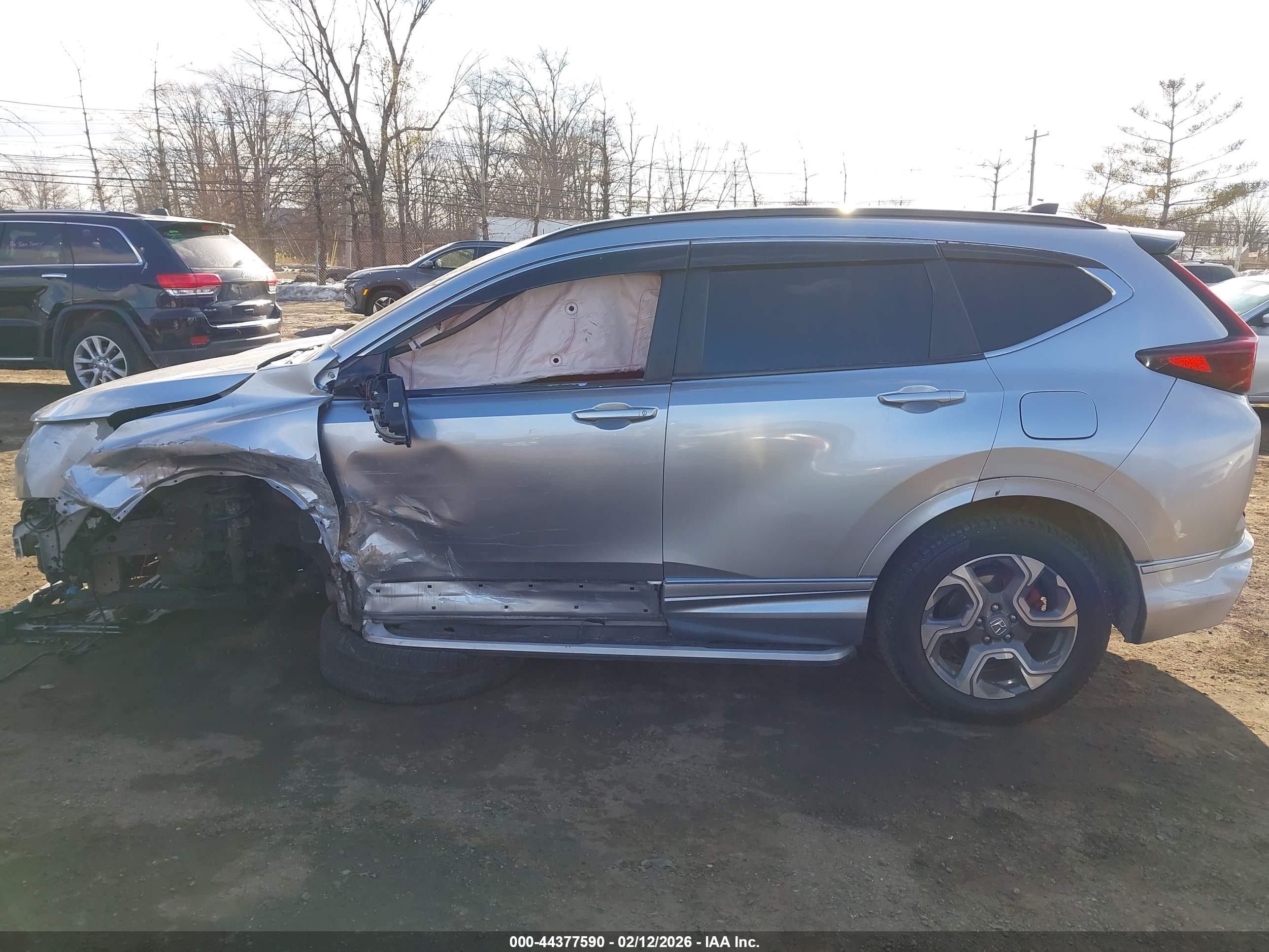 2017 Honda Cr-v Ex Light Blue vin: 2HKRW2H5XHH616658
