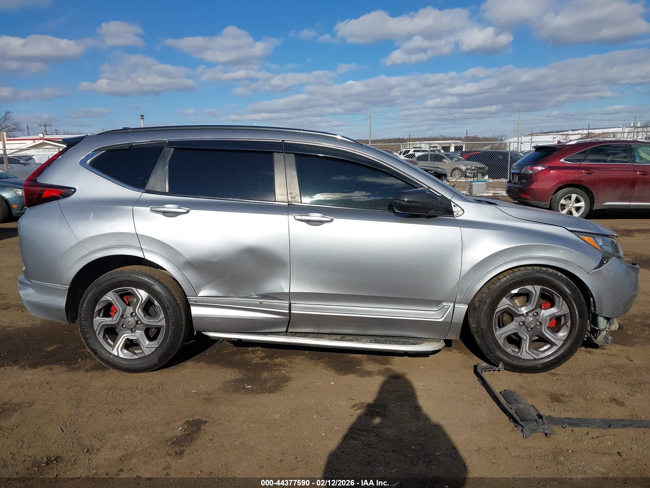 2017 Honda Cr-v Ex Light Blue vin: 2HKRW2H5XHH616658