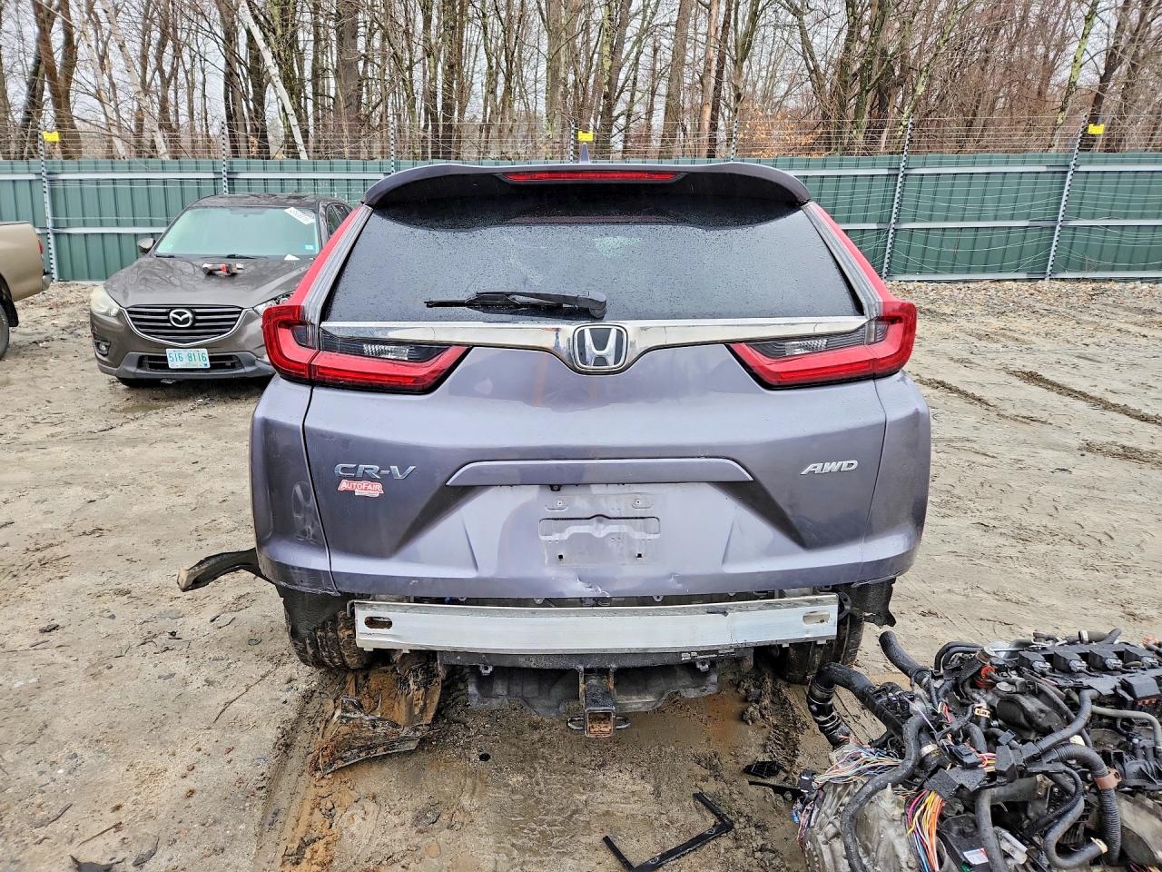 2020 Honda Cr-v Ex Gray vin: 2HKRW2H5XLH692258
