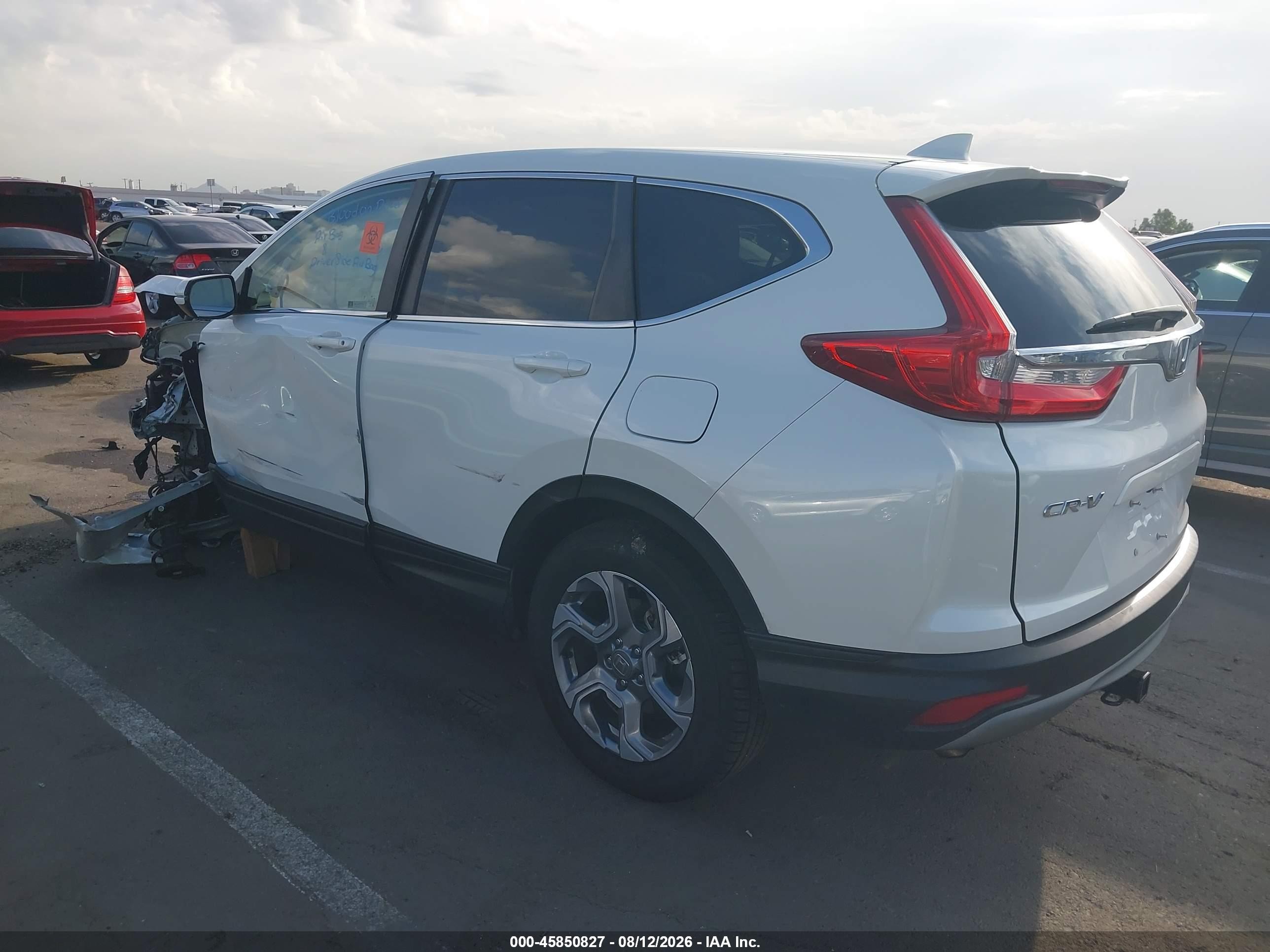 2018 Honda Cr-v Ex-l/ex-l Navi White vin: 2HKRW2H80JH657767