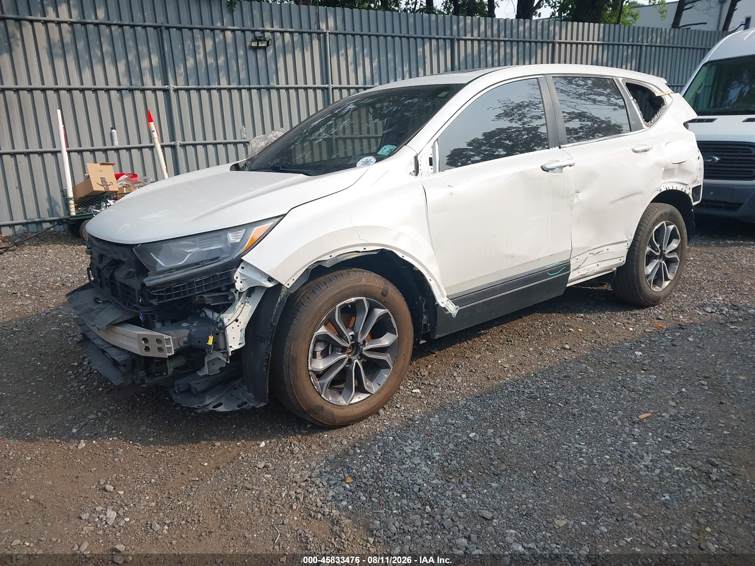 2020 Honda Cr-v Awd Ex-l White vin: 2HKRW2H82LH655098