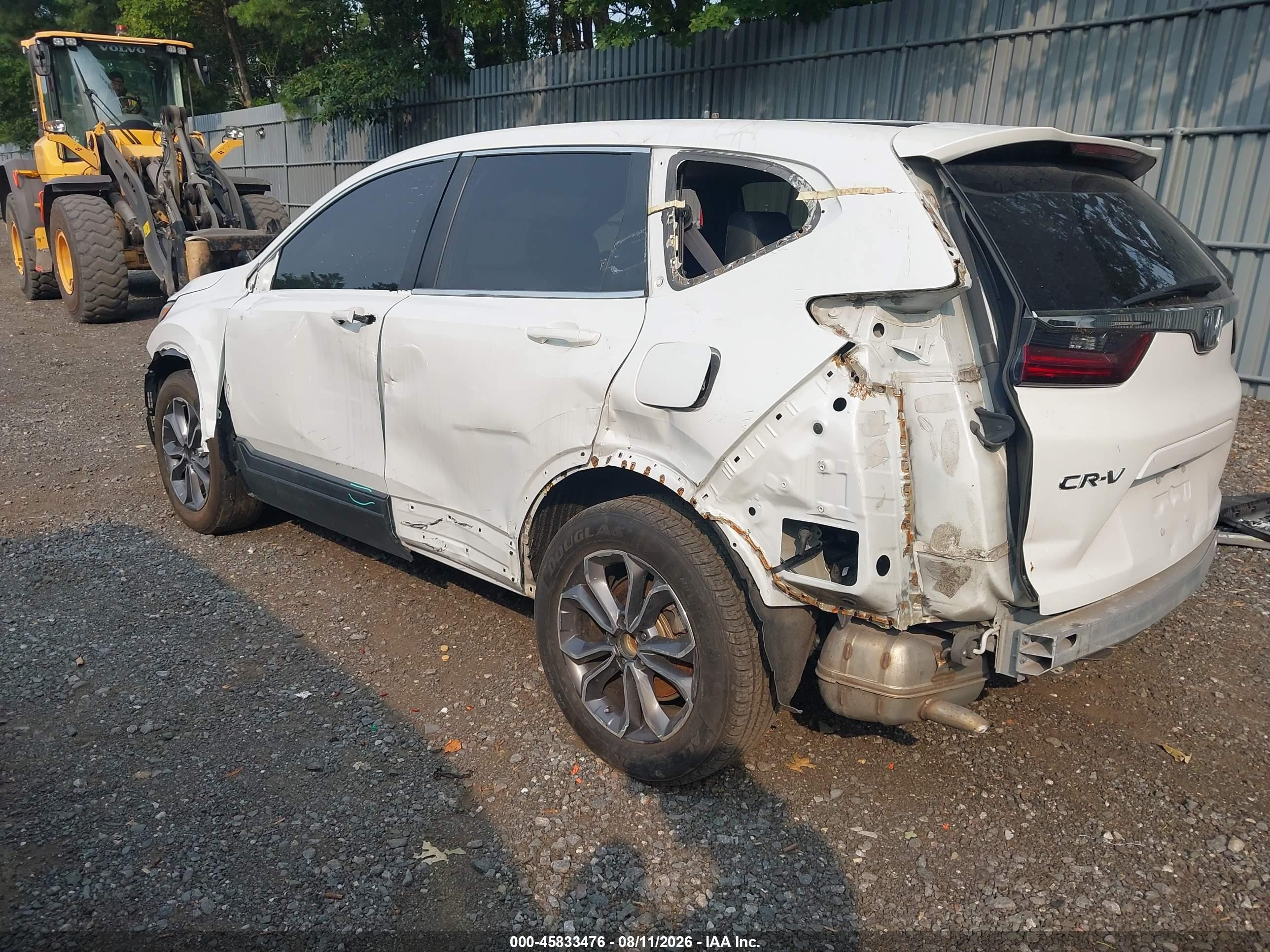 2020 Honda Cr-v Awd Ex-l White vin: 2HKRW2H82LH655098