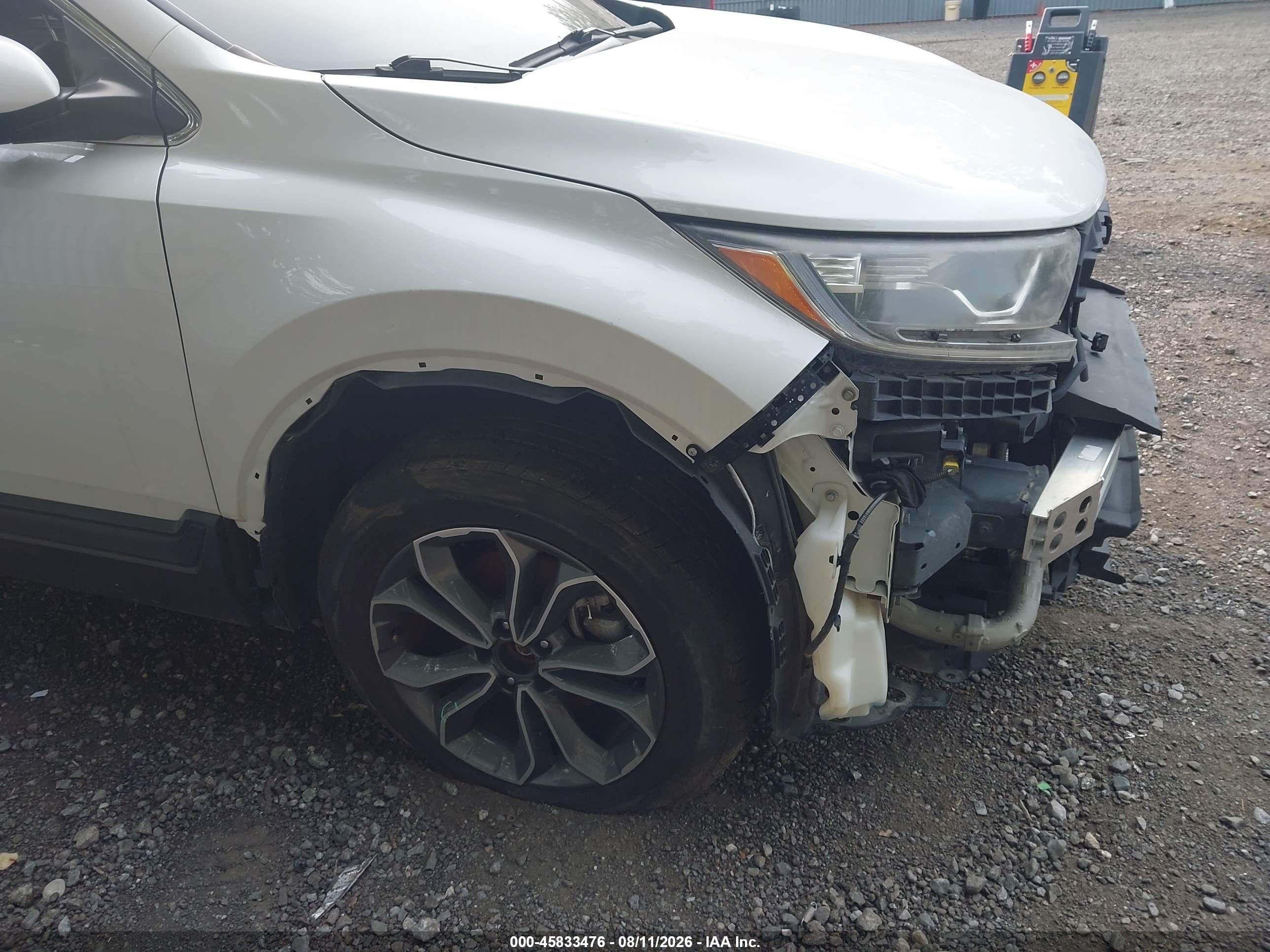 2020 Honda Cr-v Awd Ex-l White vin: 2HKRW2H82LH655098