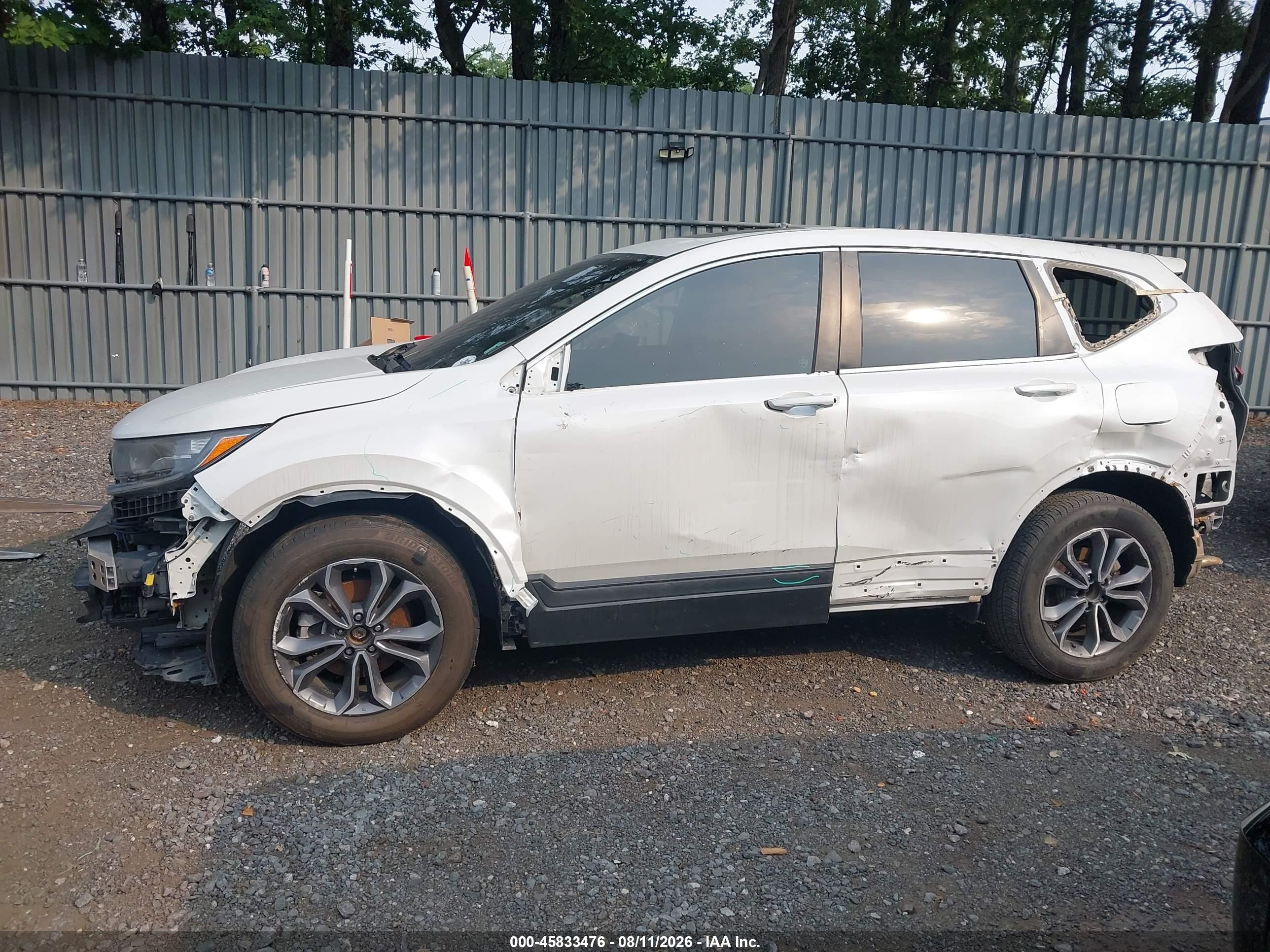 2020 Honda Cr-v Awd Ex-l White vin: 2HKRW2H82LH655098
