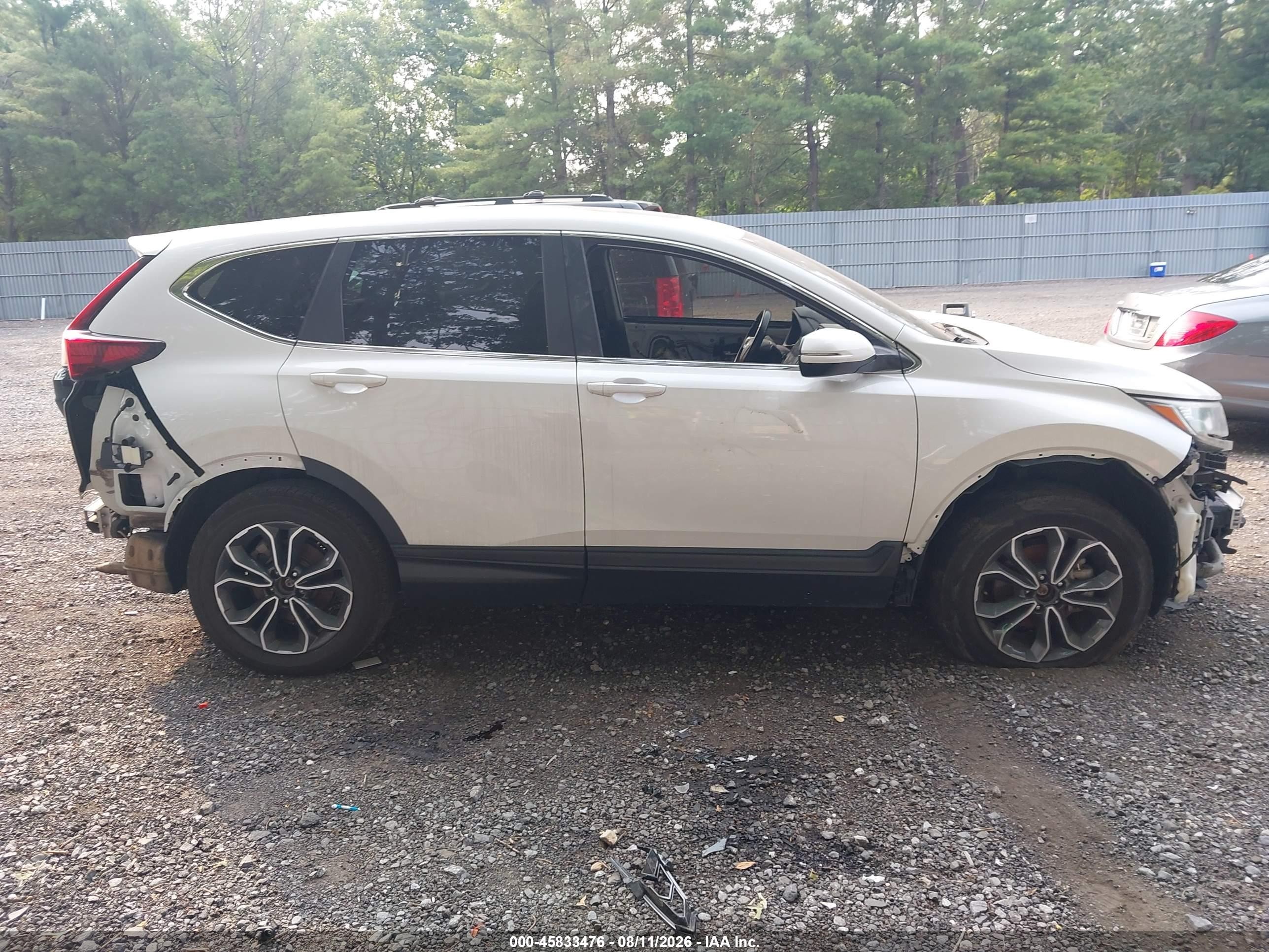 2020 Honda Cr-v Awd Ex-l White vin: 2HKRW2H82LH655098