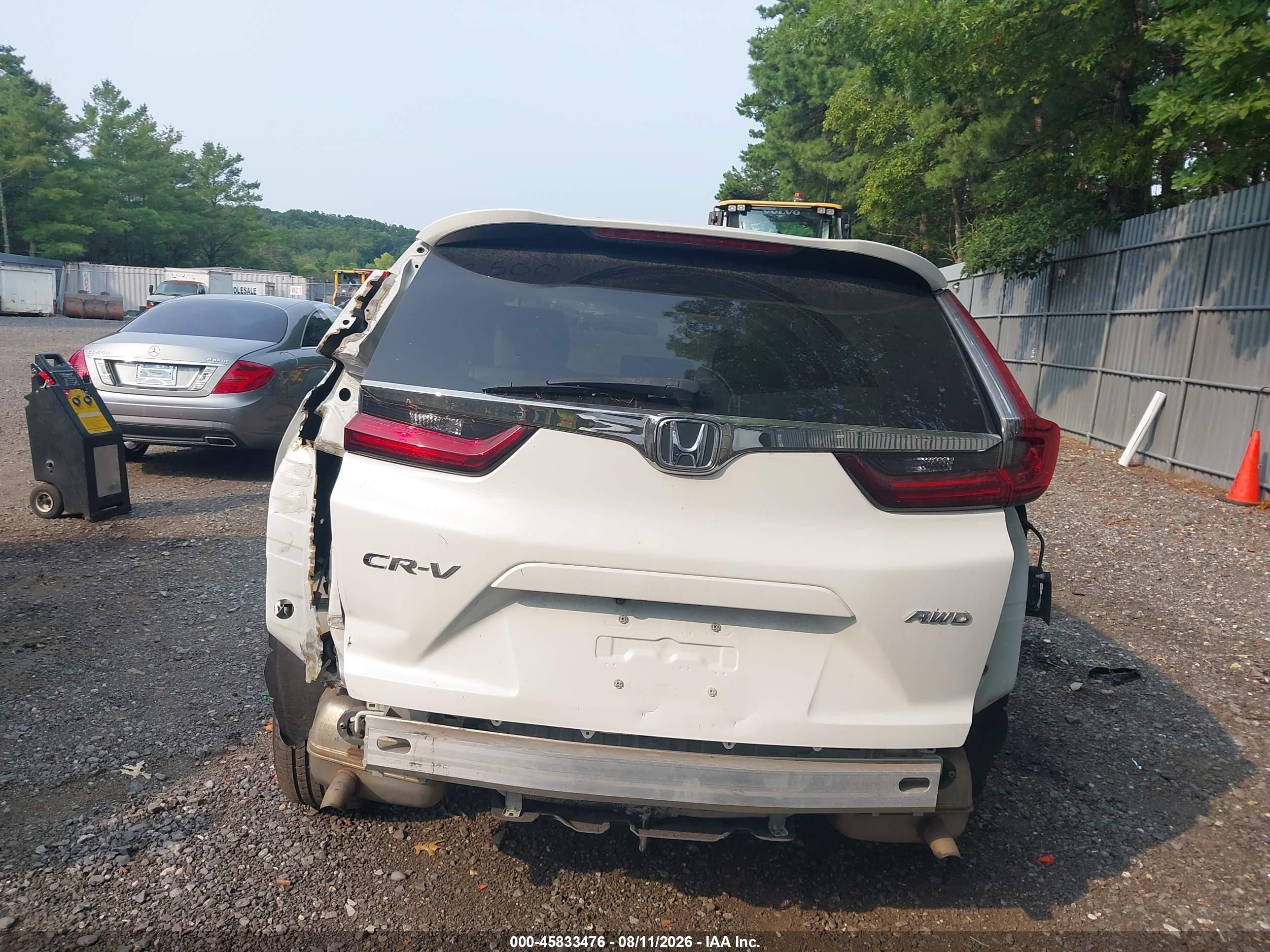 2020 Honda Cr-v Awd Ex-l White vin: 2HKRW2H82LH655098
