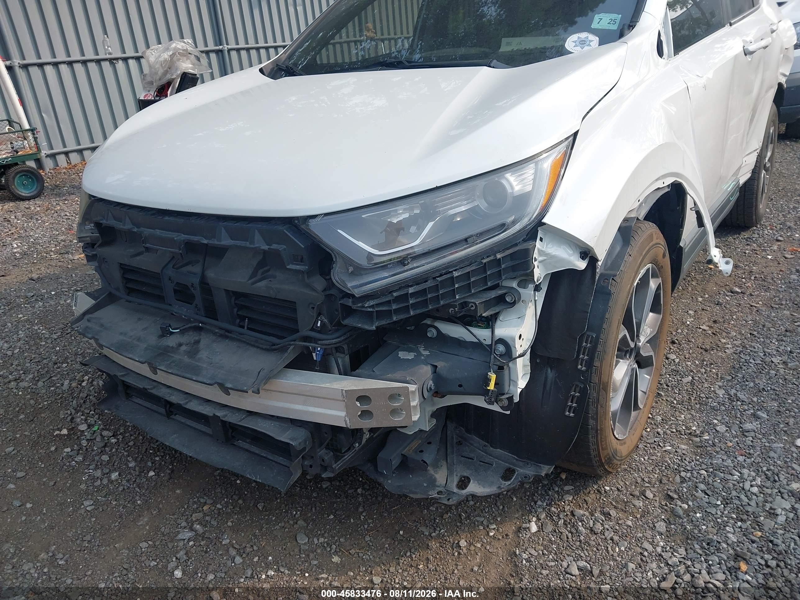 2020 Honda Cr-v Awd Ex-l White vin: 2HKRW2H82LH655098