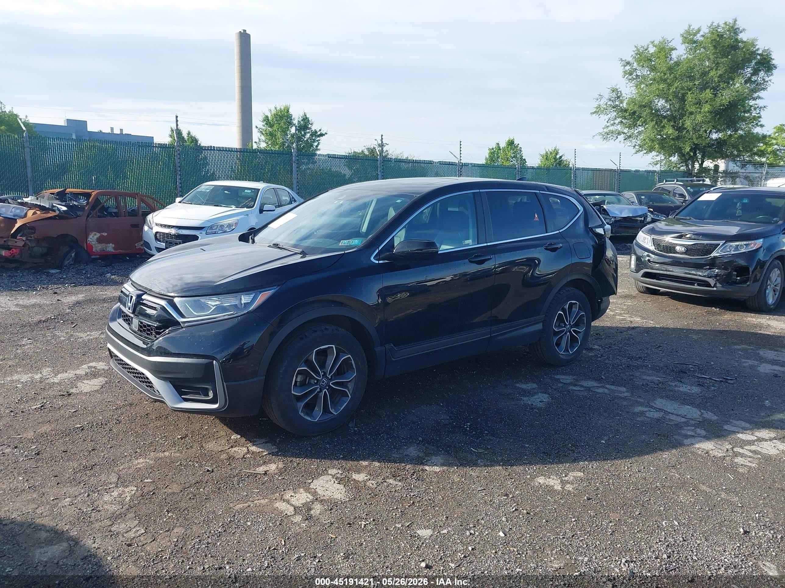 2020 Honda Cr-v Awd Ex-l Black vin: 2HKRW2H82LH690921