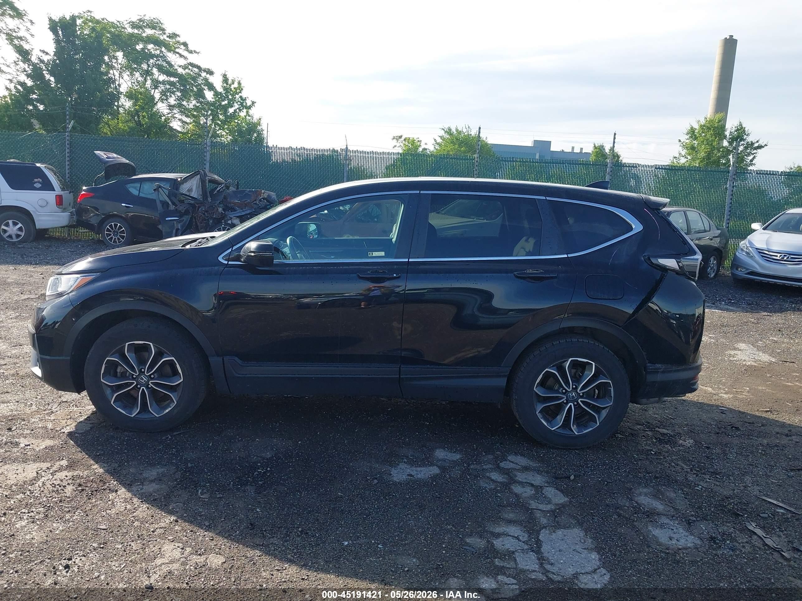 2020 Honda Cr-v Awd Ex-l Black vin: 2HKRW2H82LH690921