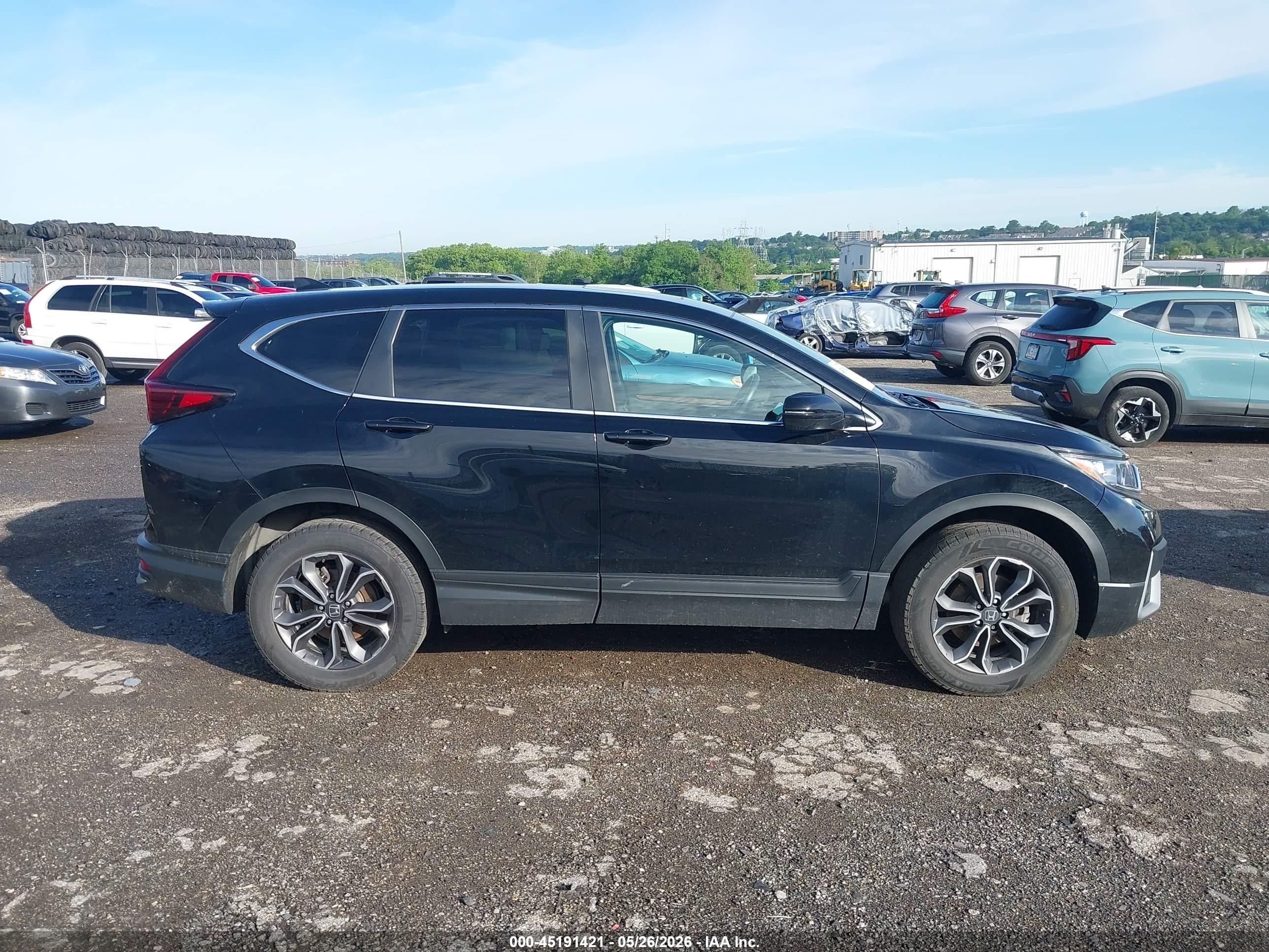 2020 Honda Cr-v Awd Ex-l Black vin: 2HKRW2H82LH690921