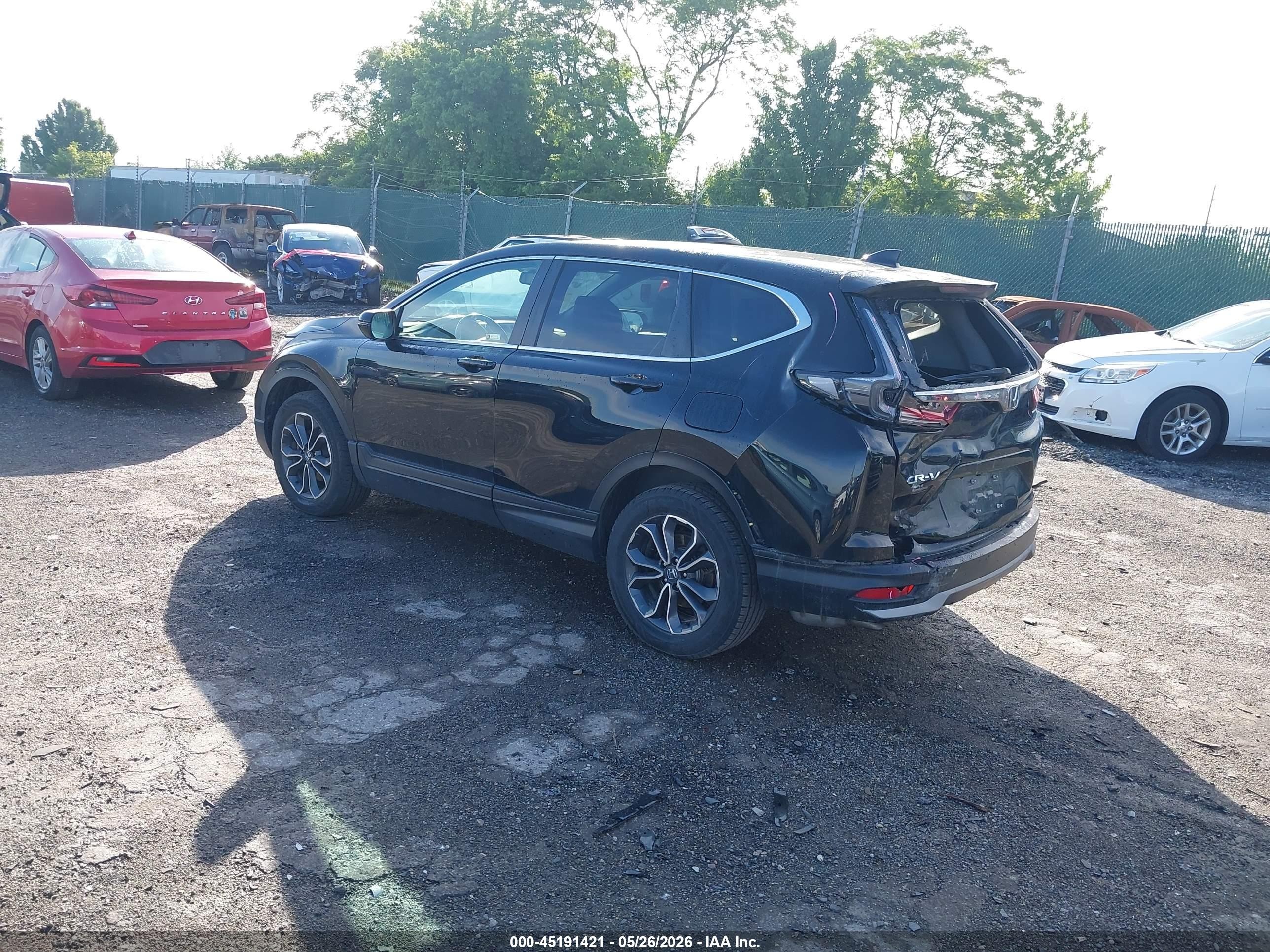 2020 Honda Cr-v Awd Ex-l Black vin: 2HKRW2H82LH690921