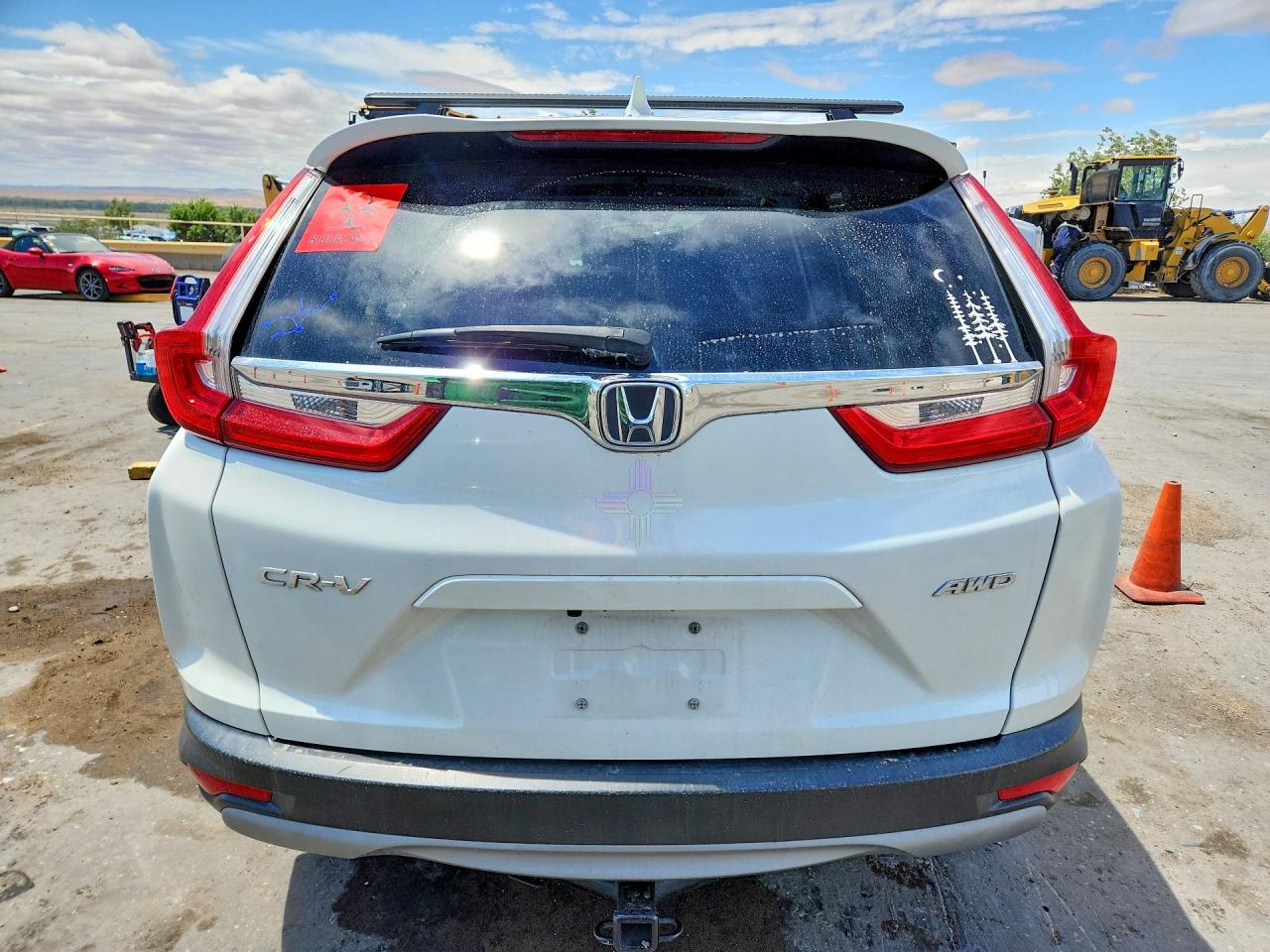 2018 Honda Cr-v Exl White vin: 2HKRW2H83JH659819