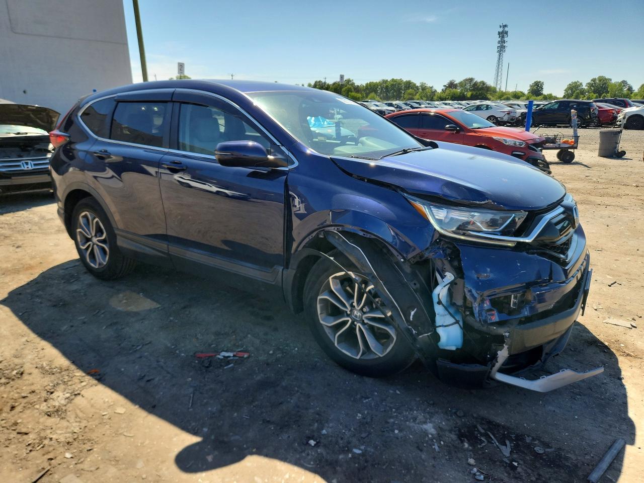 2022 Honda Cr-v Exl Синий vin: 2HKRW2H83NH617012