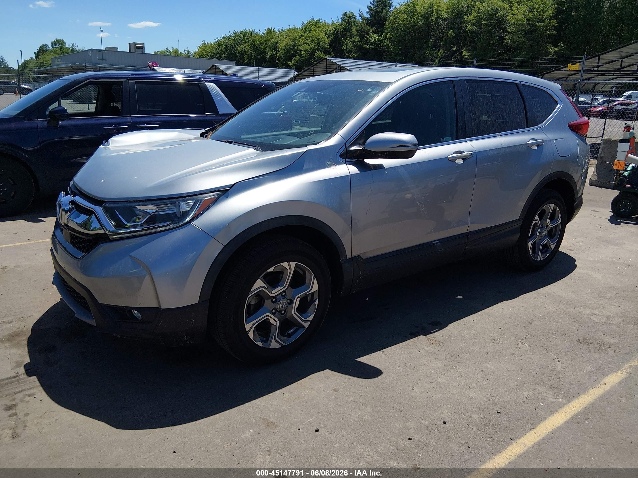 2019 Honda Cr-v Ex-l Silver vin: 2HKRW2H84KH632467
