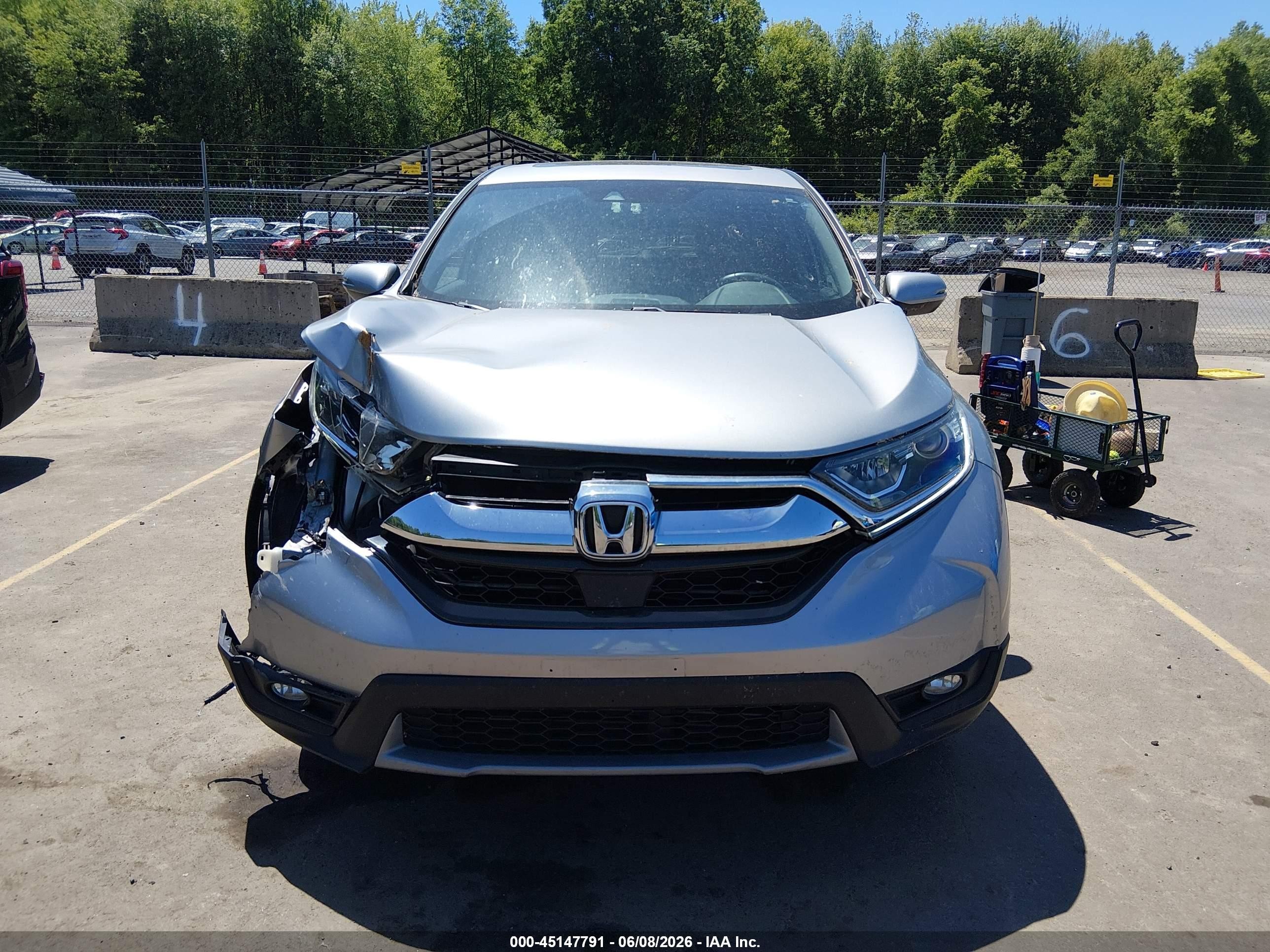 2019 Honda Cr-v Ex-l Silver vin: 2HKRW2H84KH632467
