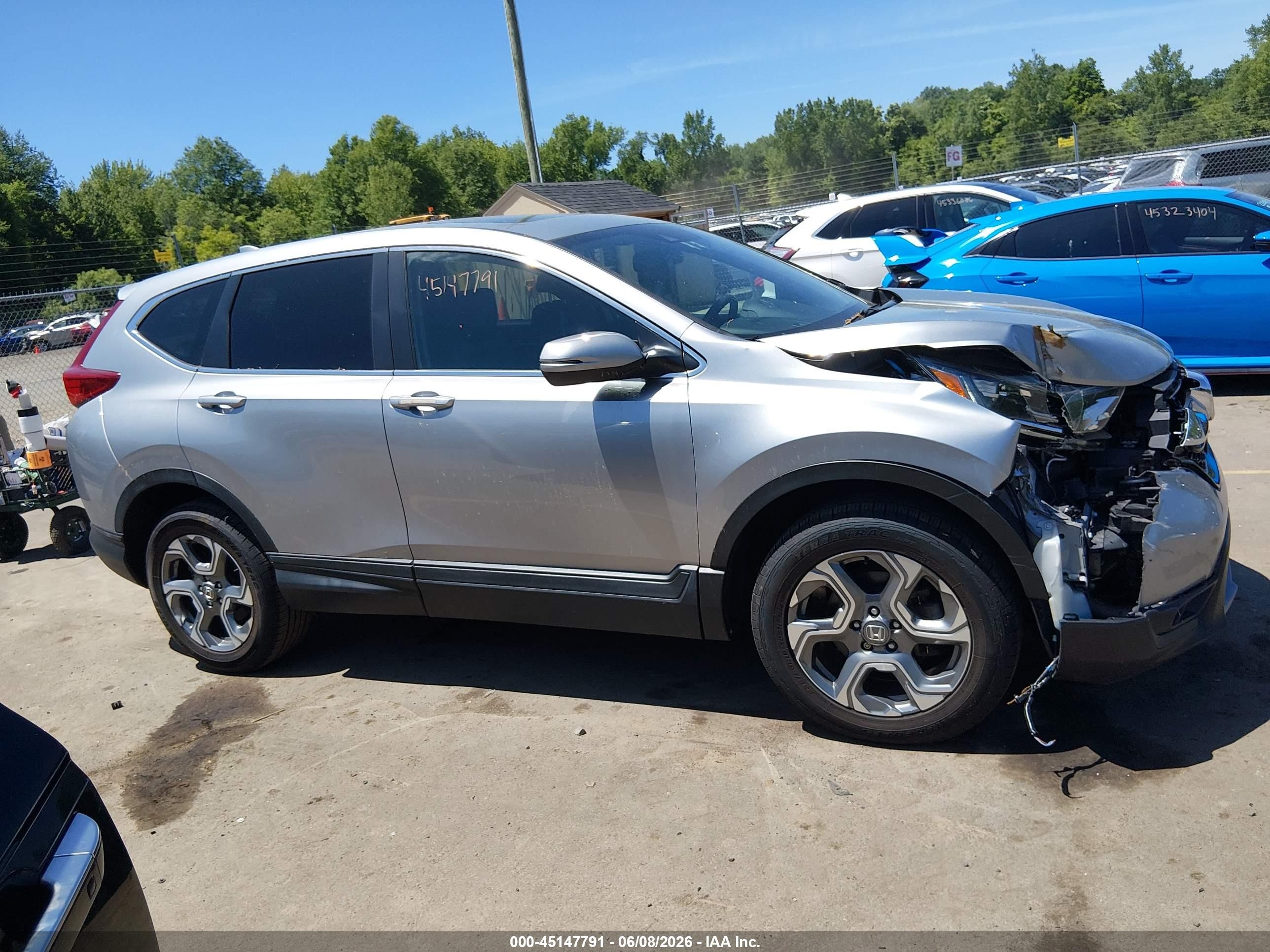 2019 Honda Cr-v Ex-l Silver vin: 2HKRW2H84KH632467